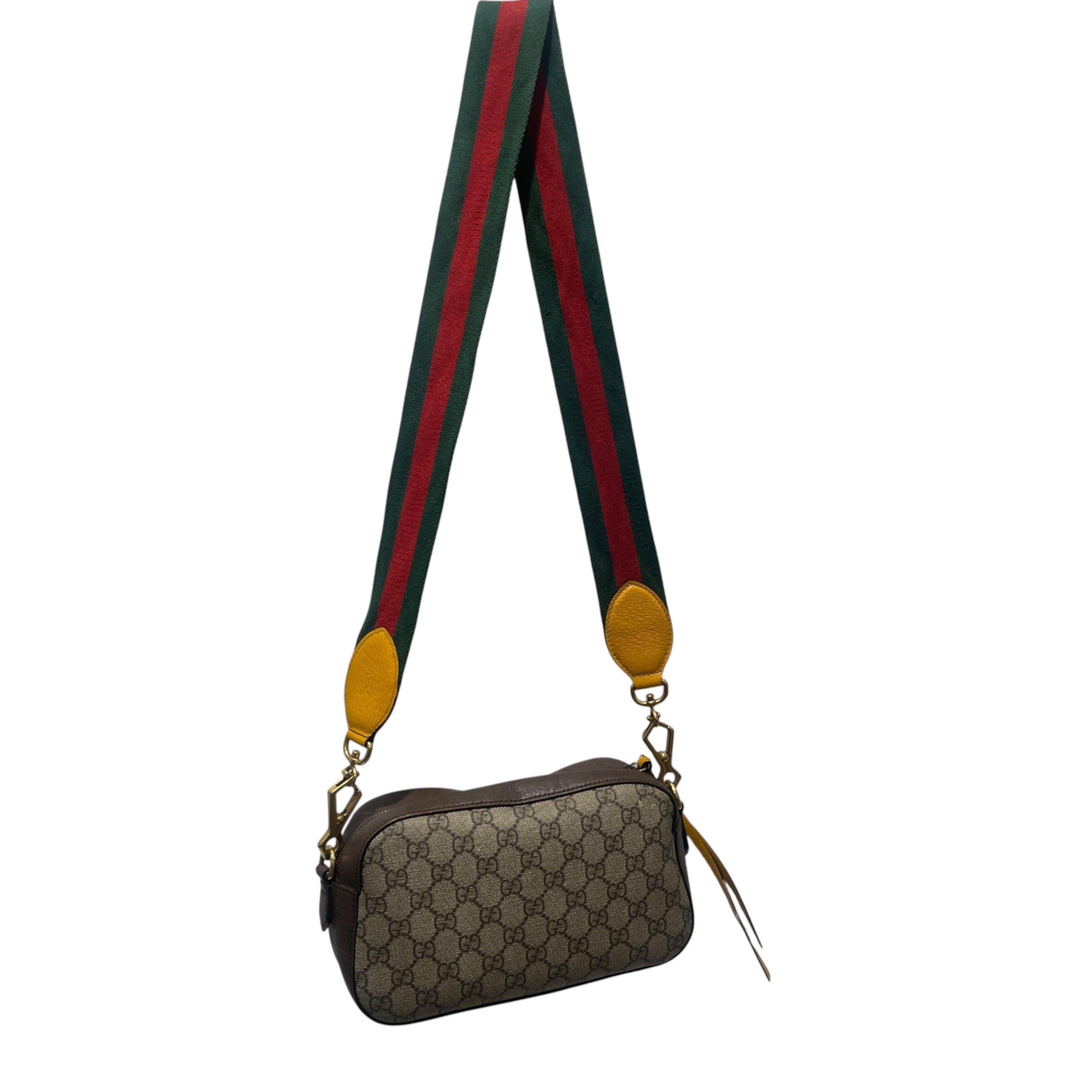 GUCCI/Cross Body Bag/Monogram/Leather/BRW/GG Neo Supreme view 2