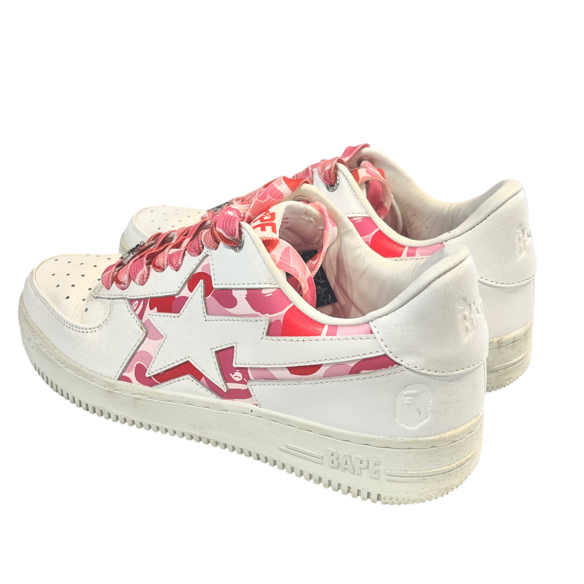 BAPE STA!/Low-Sneakers/US 8/Camouflage/WHT/U-Tip/ view 2