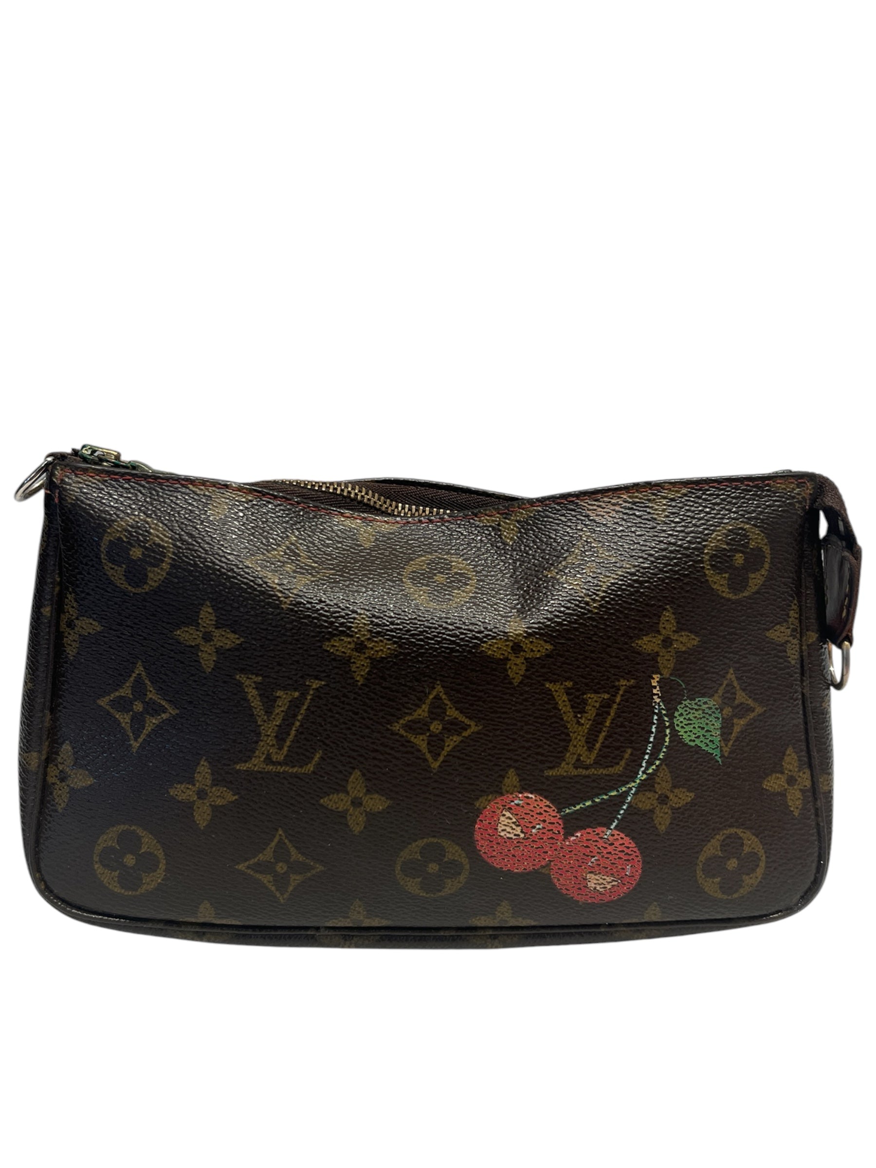 LOUIS VUITTON/Pouch/Monogram/Leather/BRW/CERISES POCHETTE CHERRY view 1