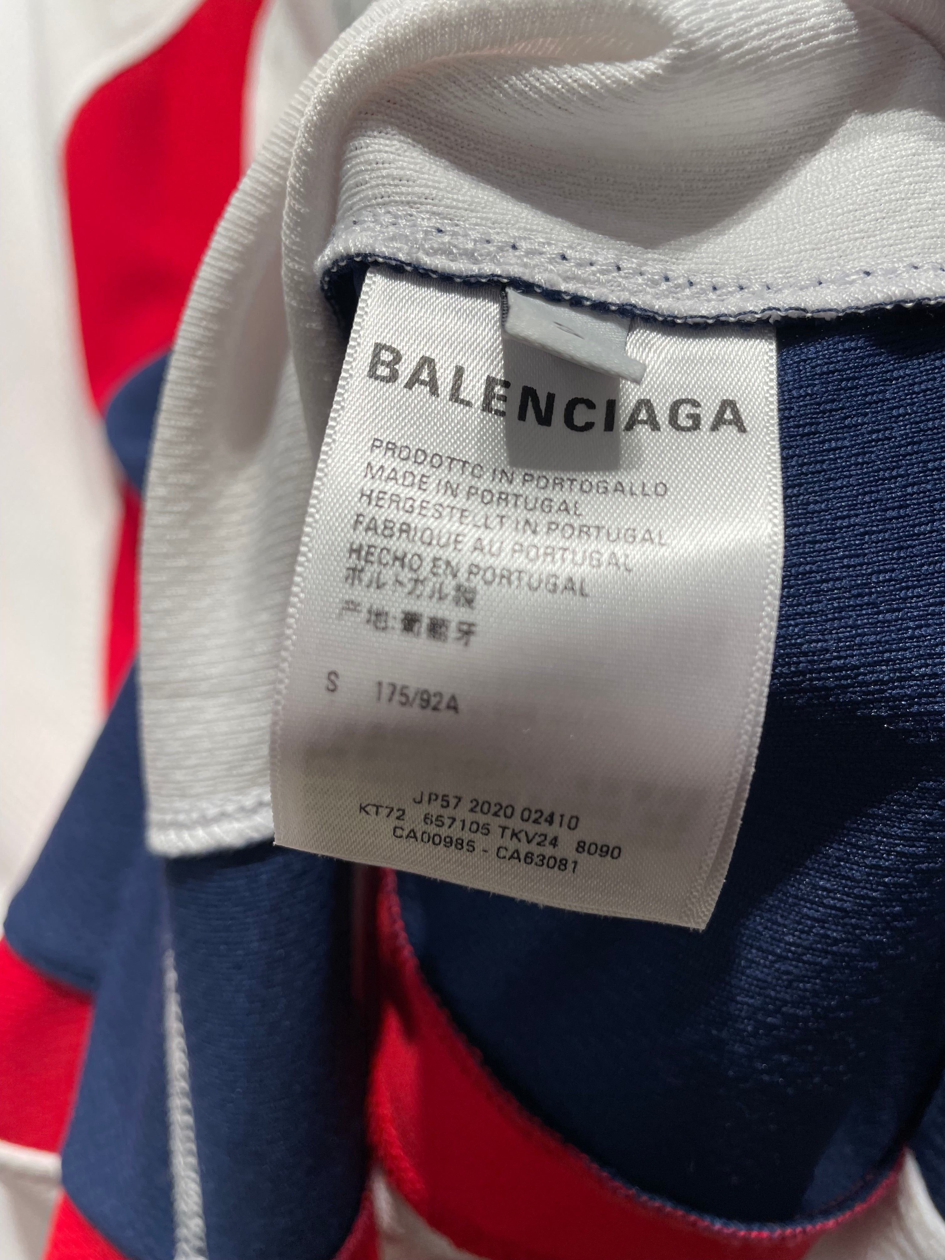 BALENCIAGA/LS T-Shirt/S/Polyester/WHT/All Over Print/hockey jersey view 4