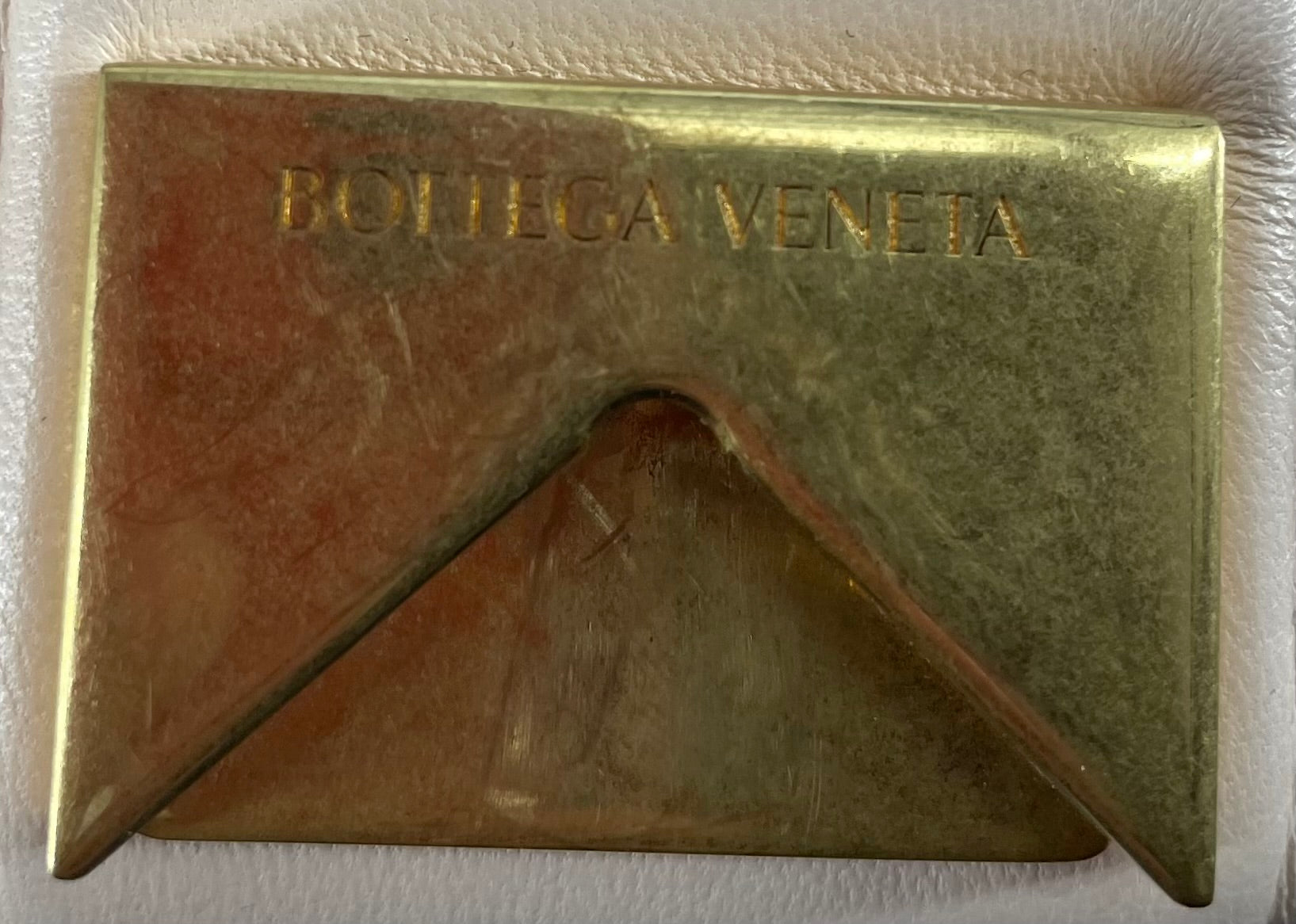 BOTTEGA VENETA/Cross Body Bag/Leather/PNK/LIGHT PINK, WOVEN, GOLD view 8