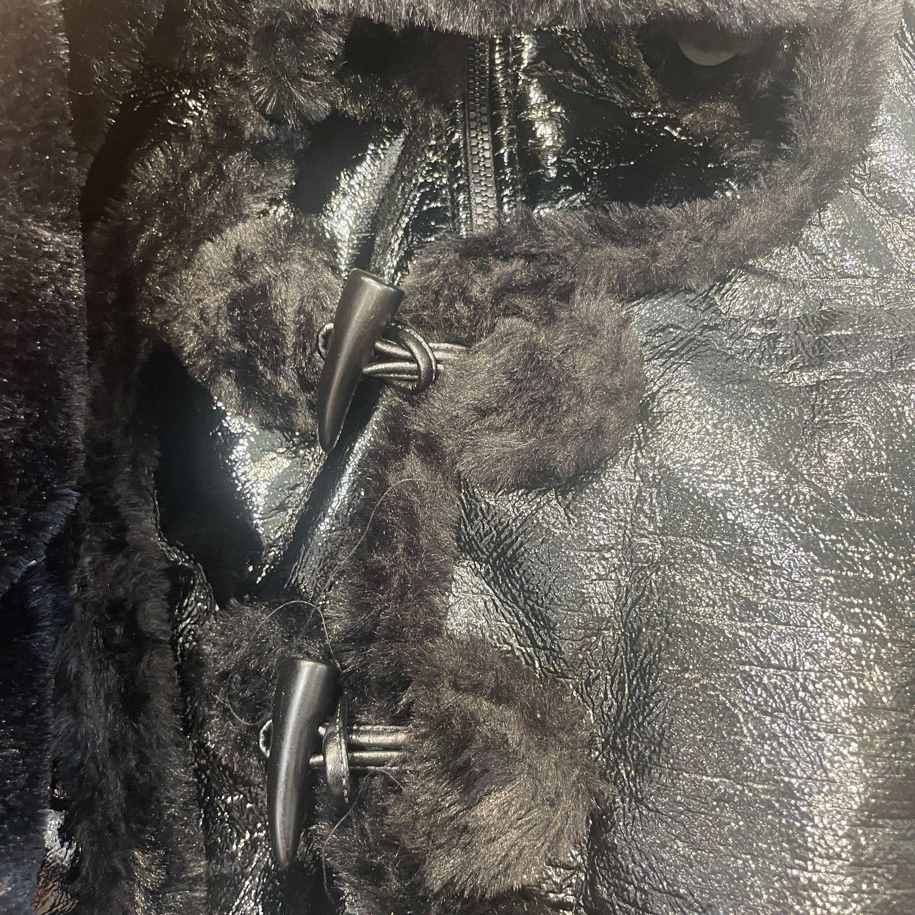 OTTOLINGER/Coat/BLK/Wrap Faux-Shearling Coat view 10