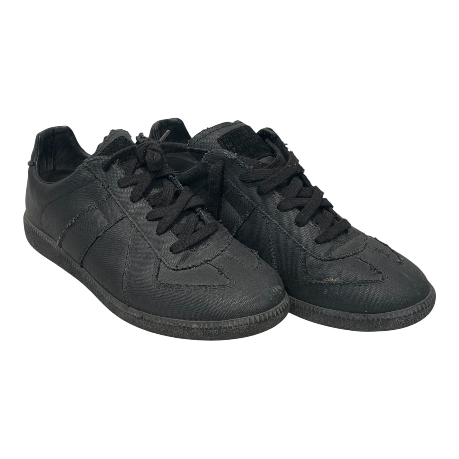 Martin Margiela/Low-Sneakers/EU 44/Leather/BLK/LAMBSKIN GAT DISTRESSED view 1
