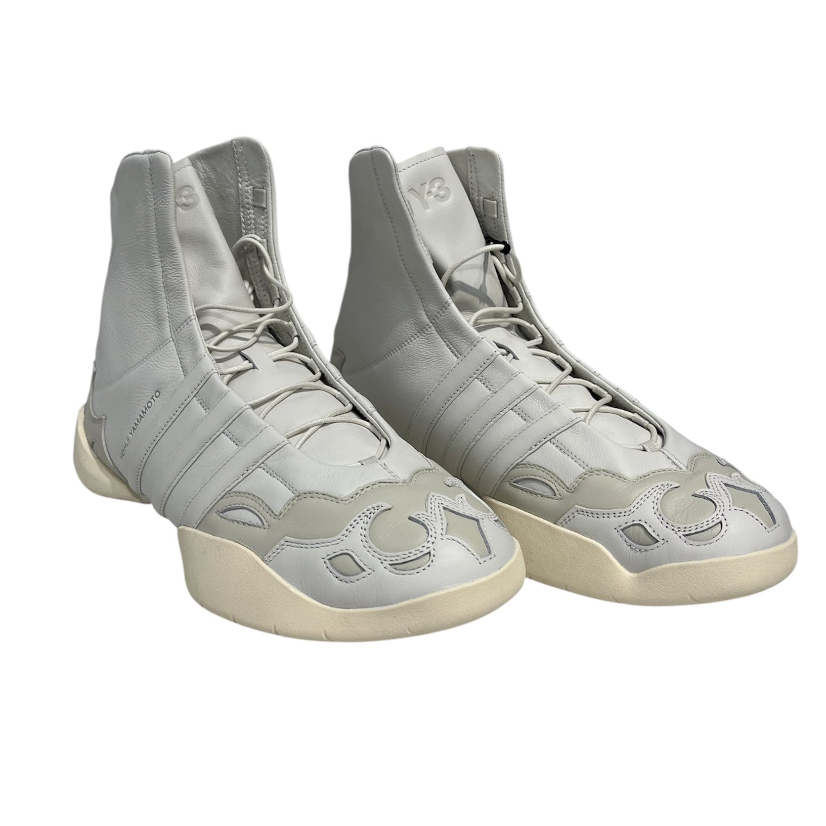 Y-3/Hi-Sneakers/US 10/Leather/WHT/Y-3 2002 HIGH view 1