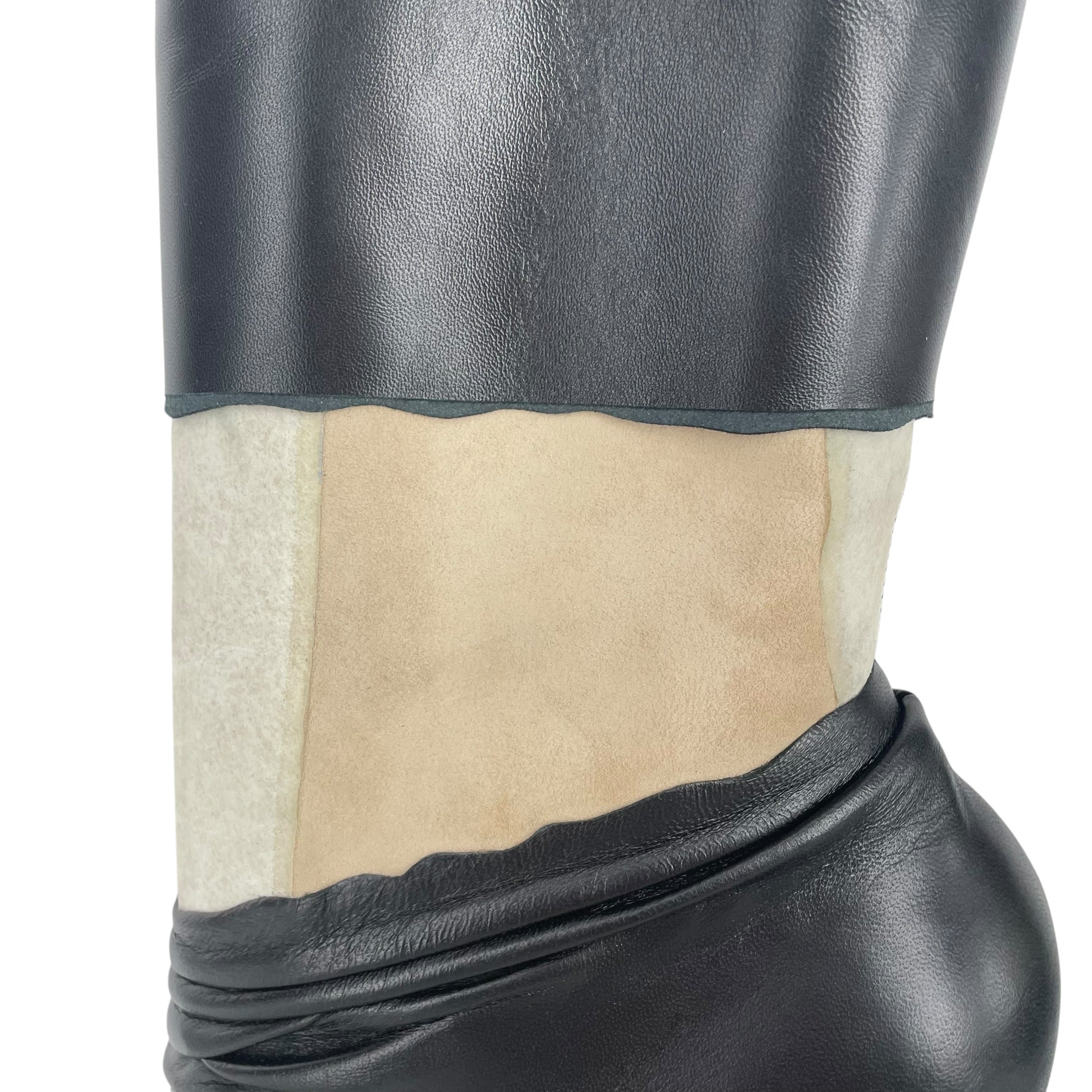Christian Louboutin/Maison Margiela/Booties/EU 38.5/Leather/BLK/LAYERED DISTRESSED BNWT view 3