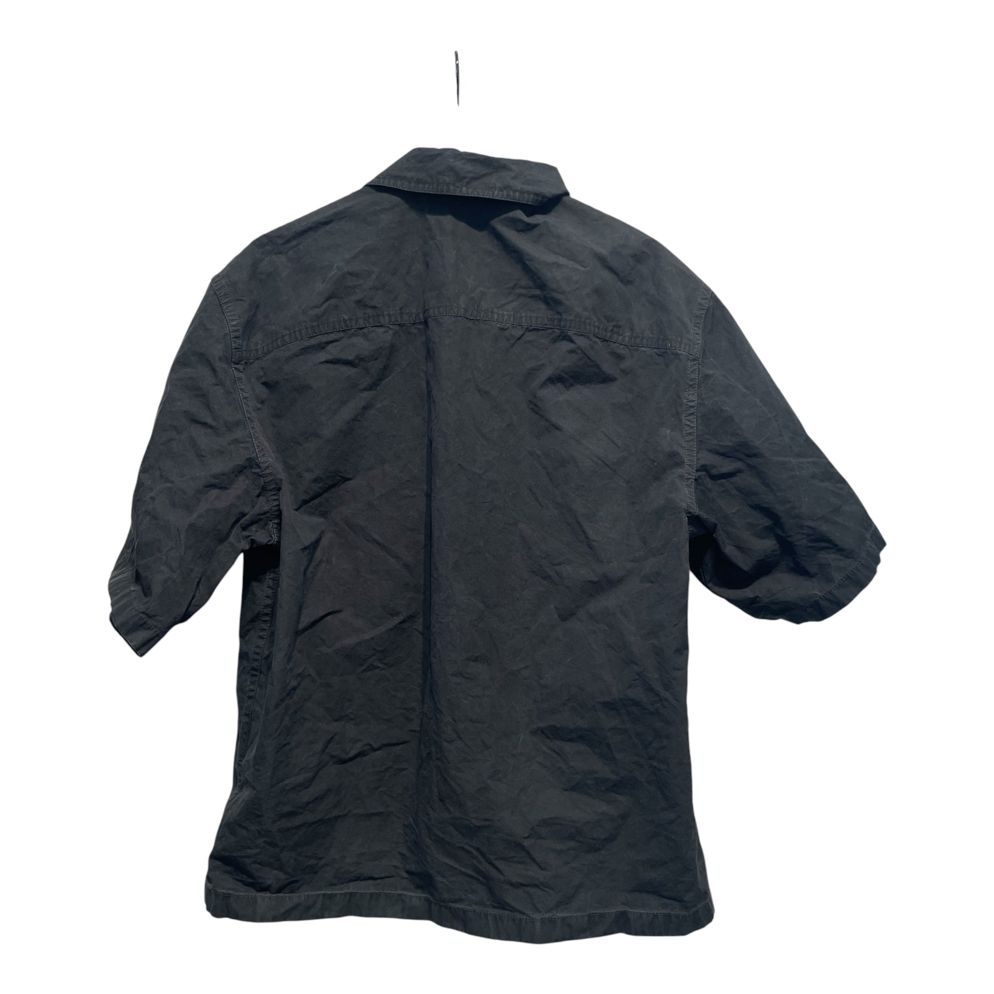 OFF-WHITE/SS Shirt/46/Cotton/BLK/Graphic/white stitching view 2