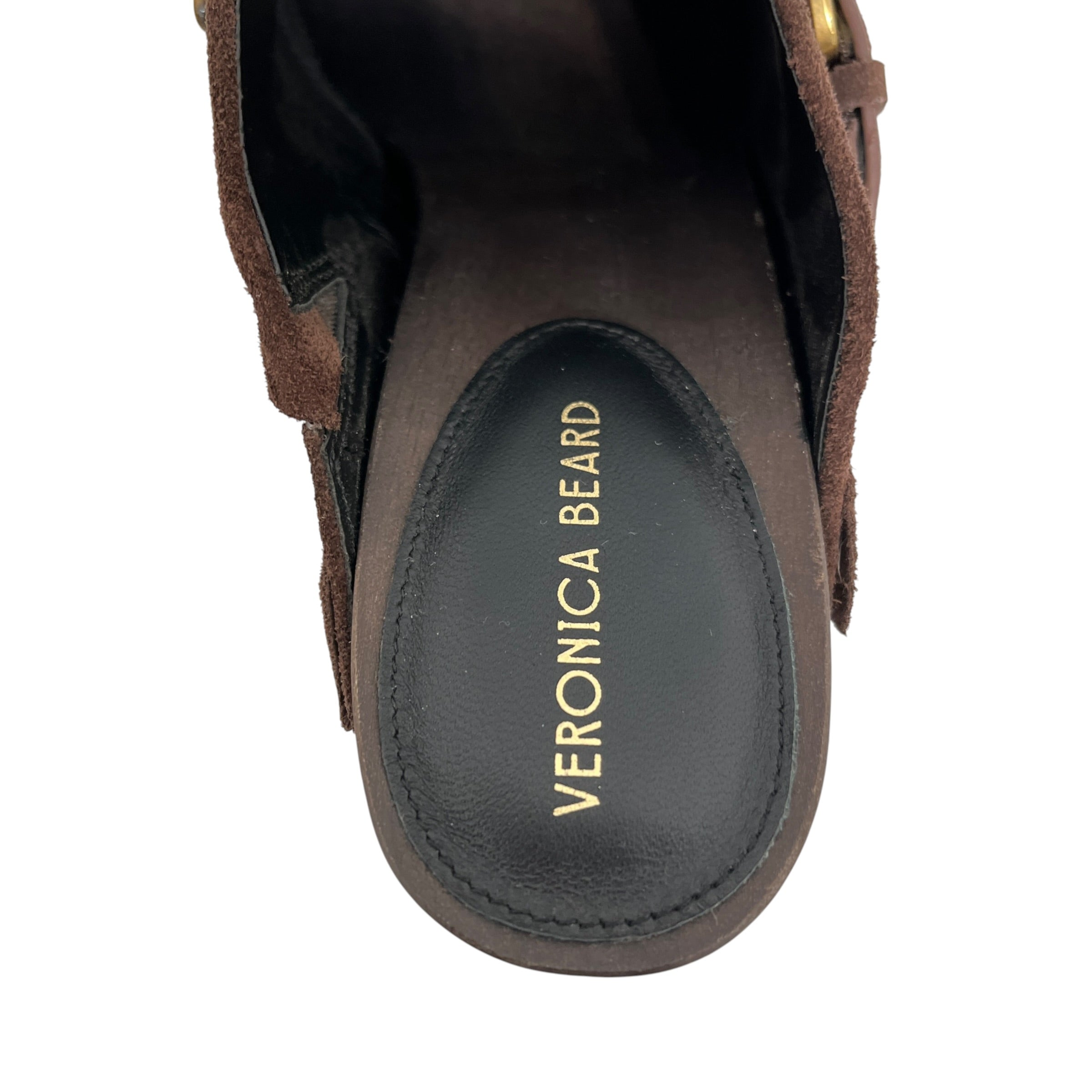 VERONICA BEARD/Heels/US 8.5/Suede/BRW/Gold Rivets Around bottoms view 3