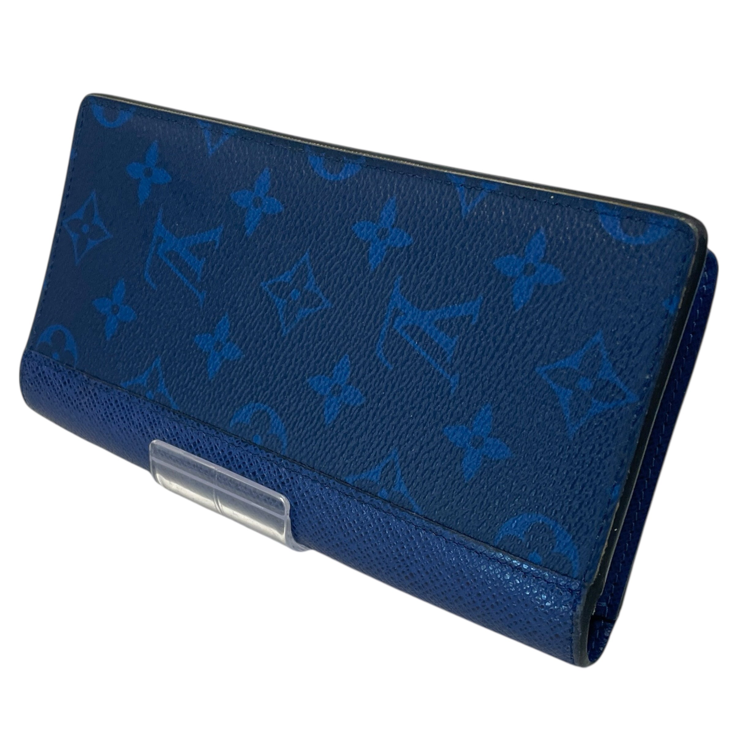 LOUIS VUITTON/Bifold Wallet/Monogram/Leather/NVY/taigarama portefeuille brazza view 1