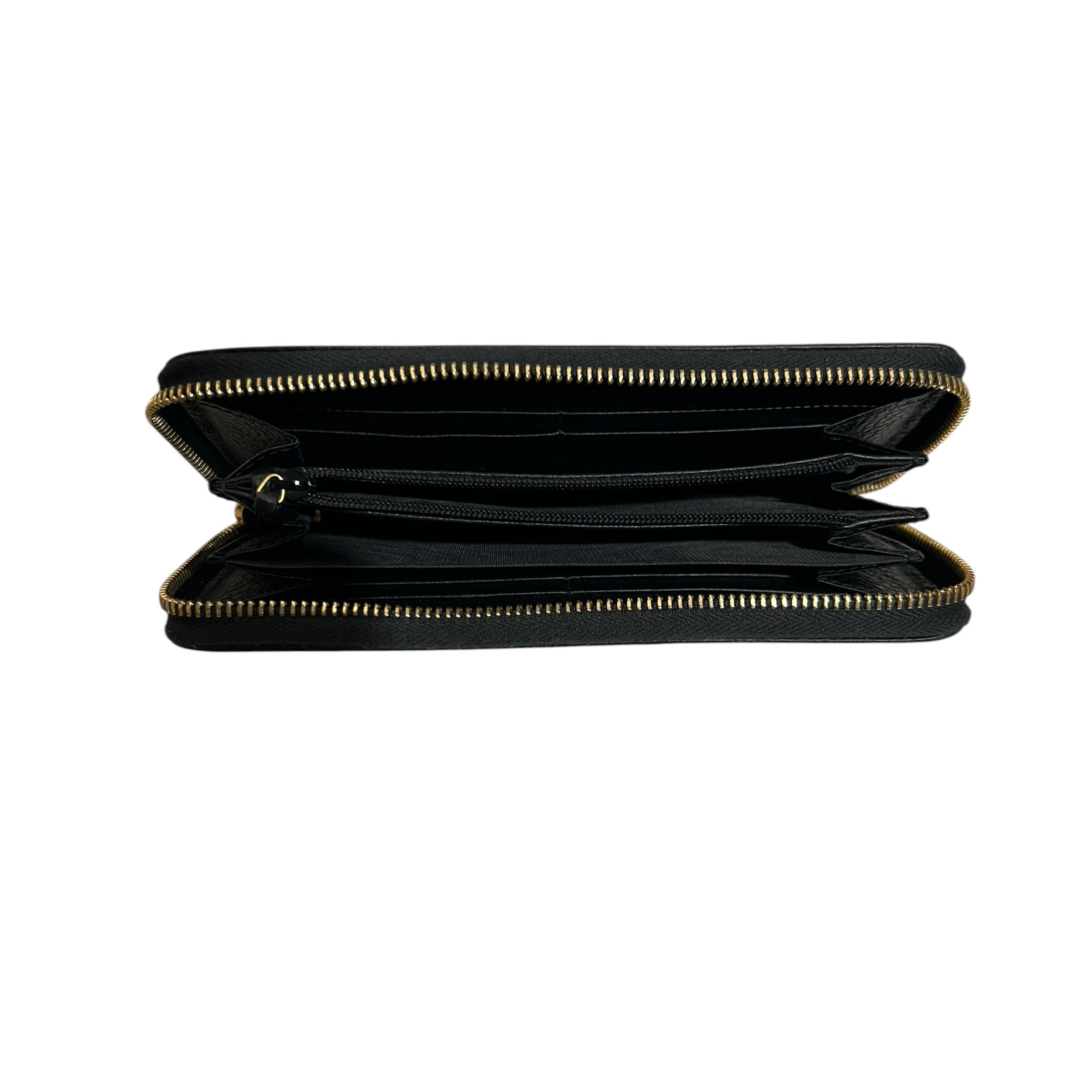 GUCCI/Long Wallet/Leather/BLK/L's/INTERLOCKING G GOLD view 4