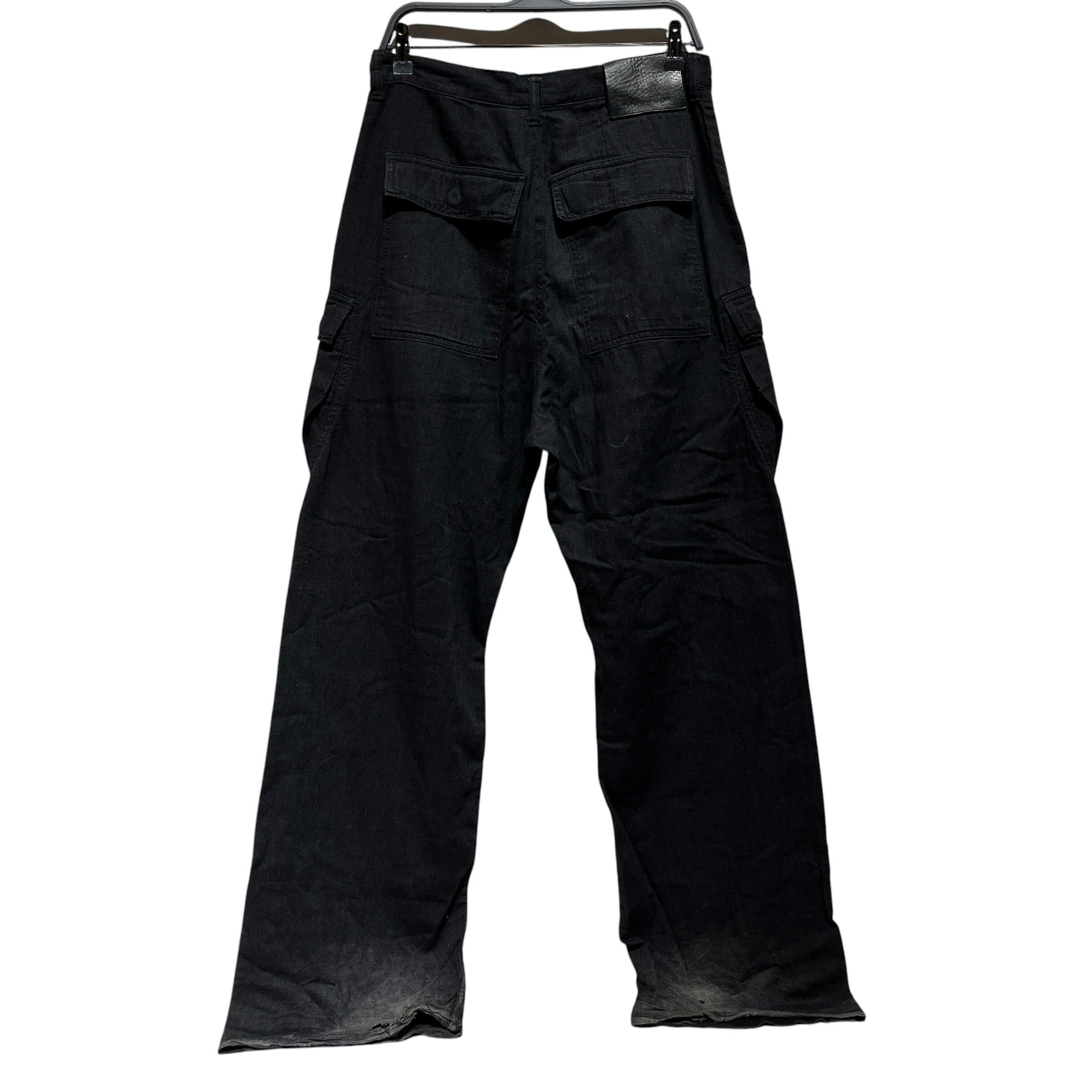 RICK OWENS DRKSHDW/Cargo Pants/33/Denim/BLK/geth cargo (selvedge) view 2