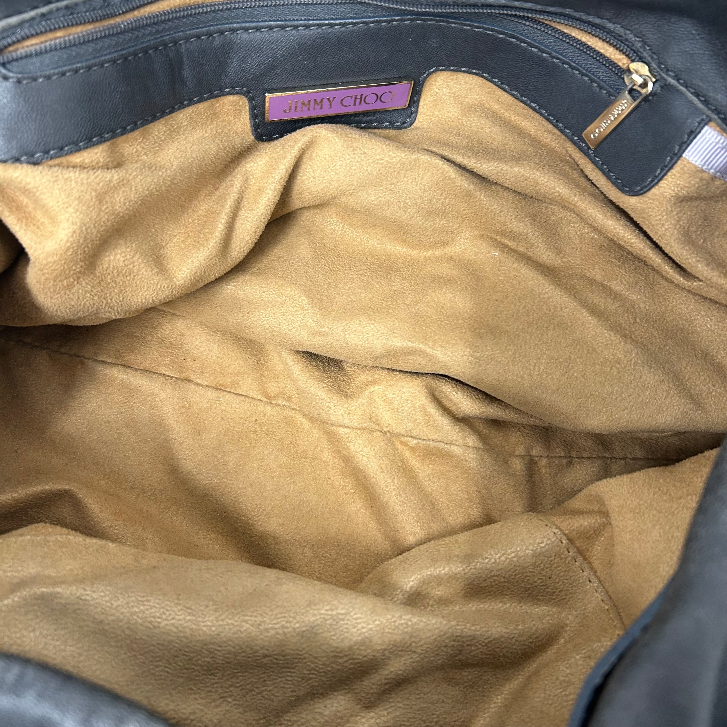 JIMMY CHOO/Bag/Leather/GRY/Saba Hobo Bag view 4