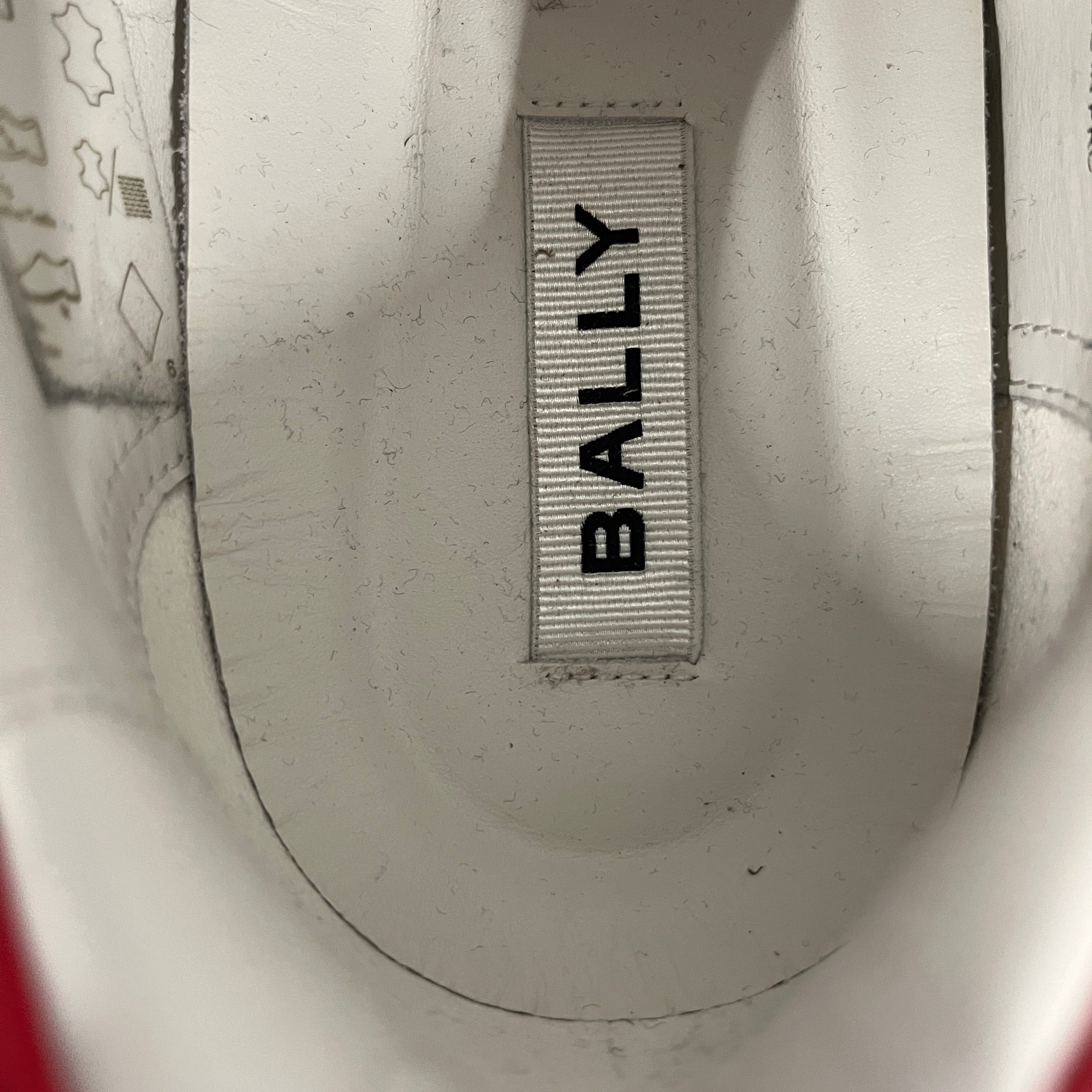 BALLY/Low-Sneakers/US 7/Stripe/Leather/WHT/Tyger Sneaker view 4