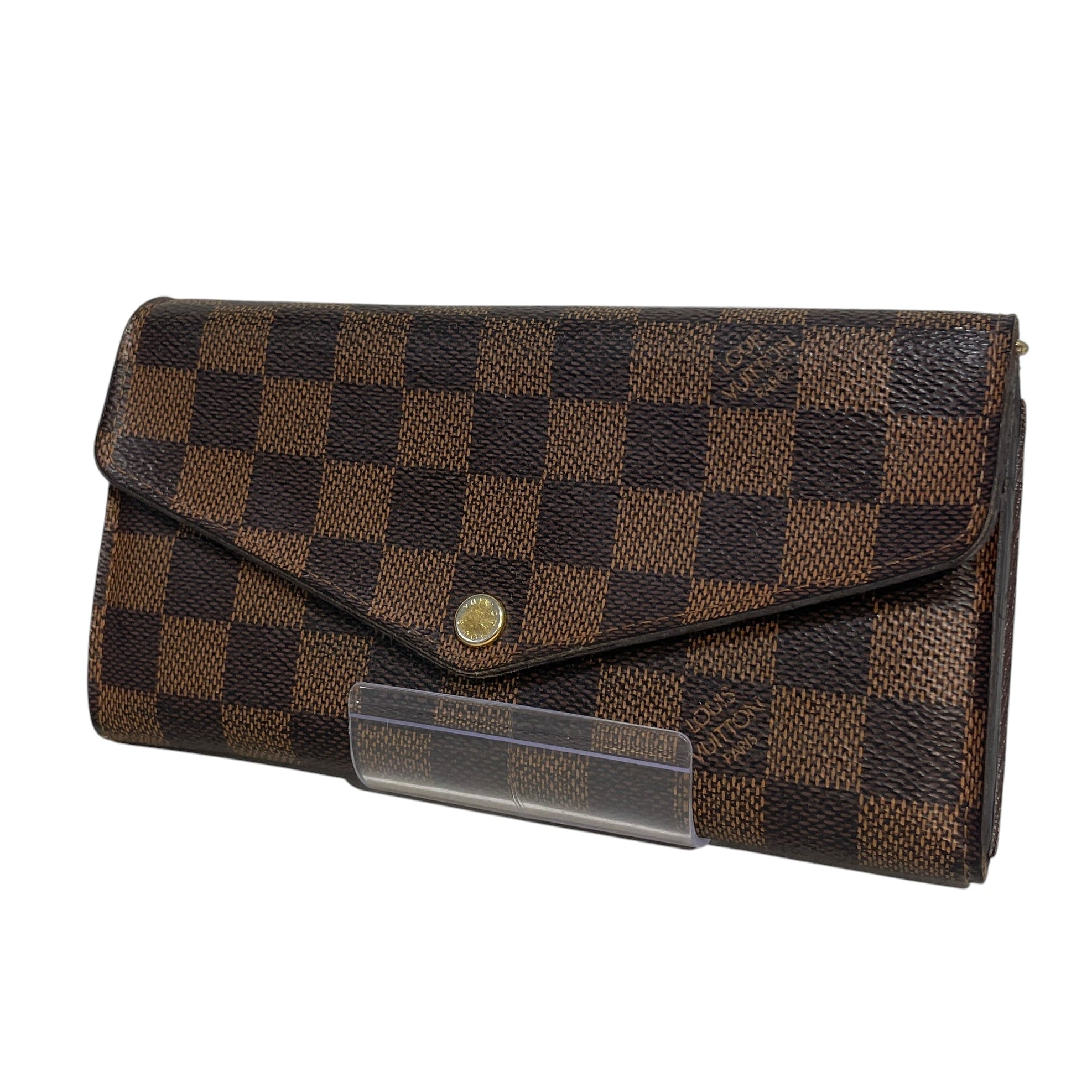 LOUIS VUITTON/Long Wallet/Monogram/Leather/BRW/Damier Ebene view 1