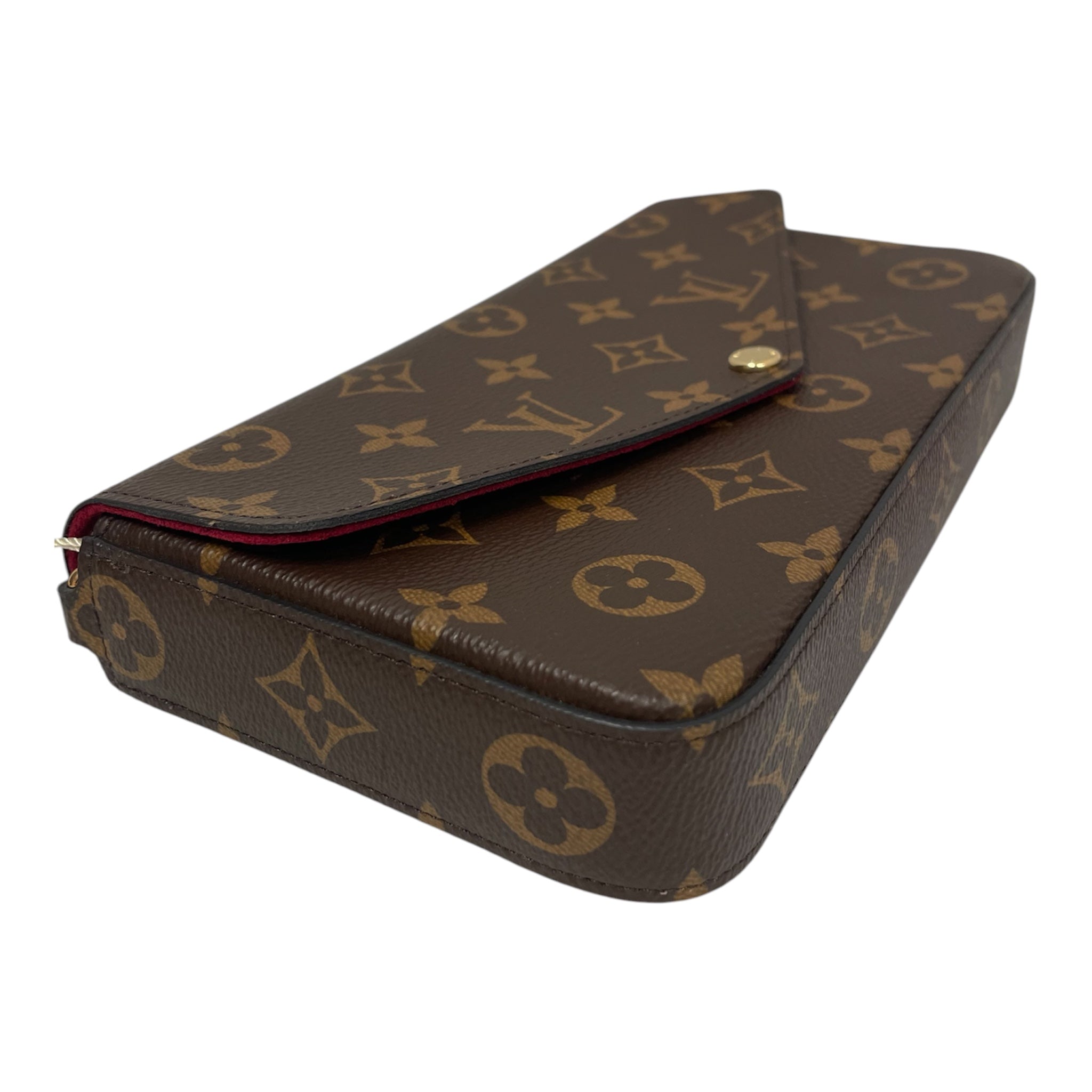 LOUIS VUITTON/Clutch Bag/Monogram/Leather/BRW/FELICIE CHAIN WALLET view 4