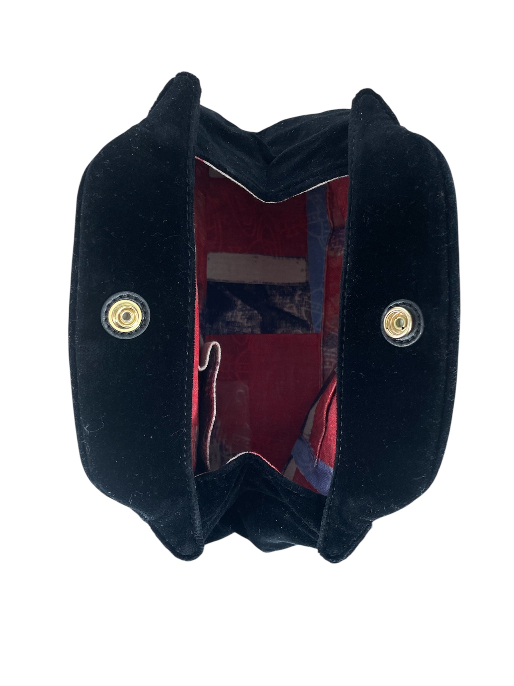 Vivienne Westwood/Bag/BLK/VEGAN VELVET S SMALL ORB LOGO view 6