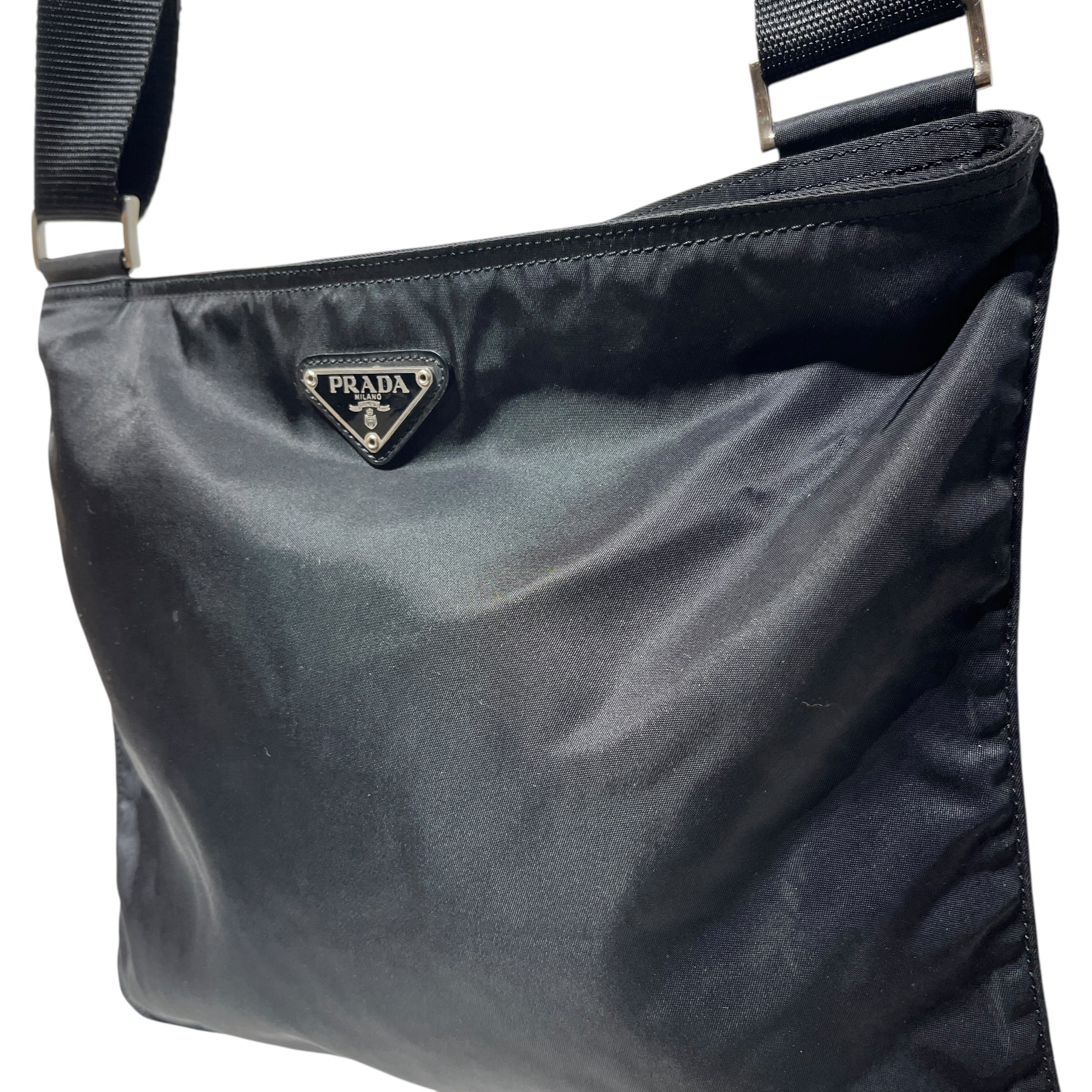 PRADA/Cross Body Bag/Nylon/BLK/TESSUTO CROSSBODY view 2