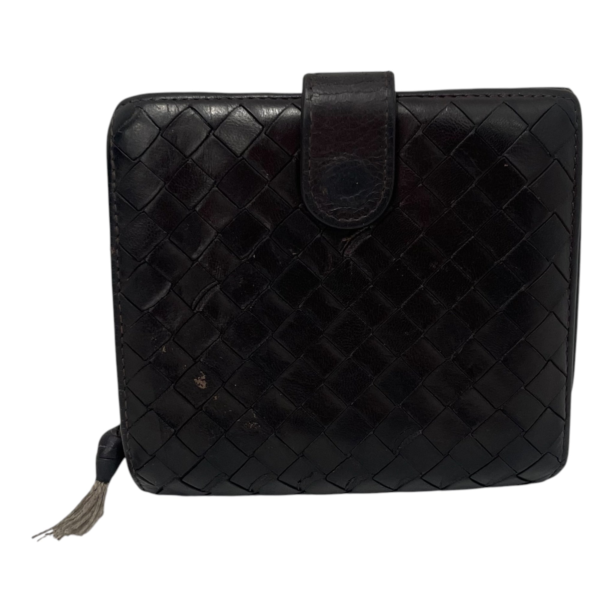 BOTTEGA VENETA/Bifold Wallet/Leather/BRW/M's/Diamond Pattern view 1