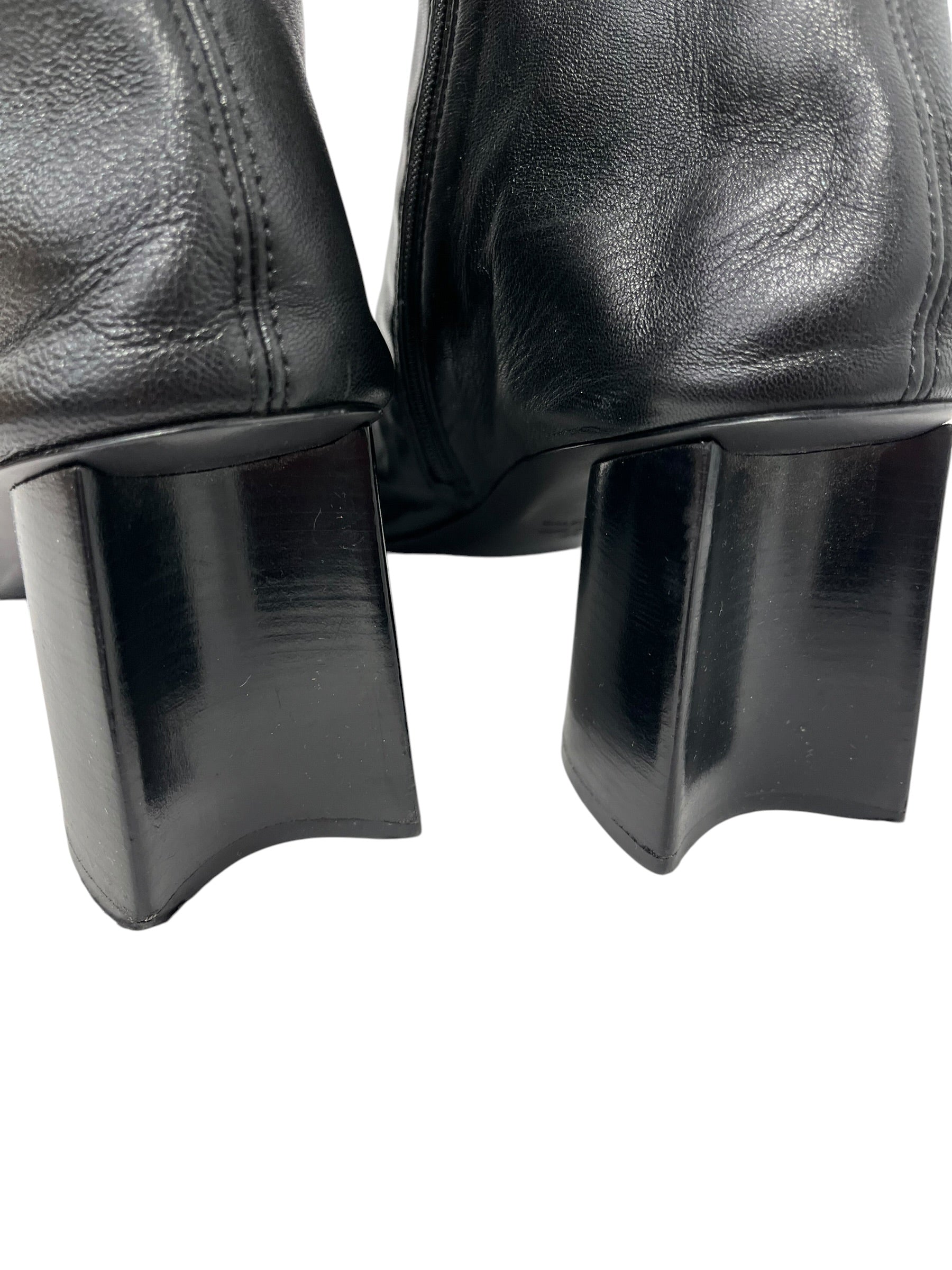 BALENCIAGA/Boots/EU 44/Leather/BLK/HEEL CUTOUT BOOTS view 5