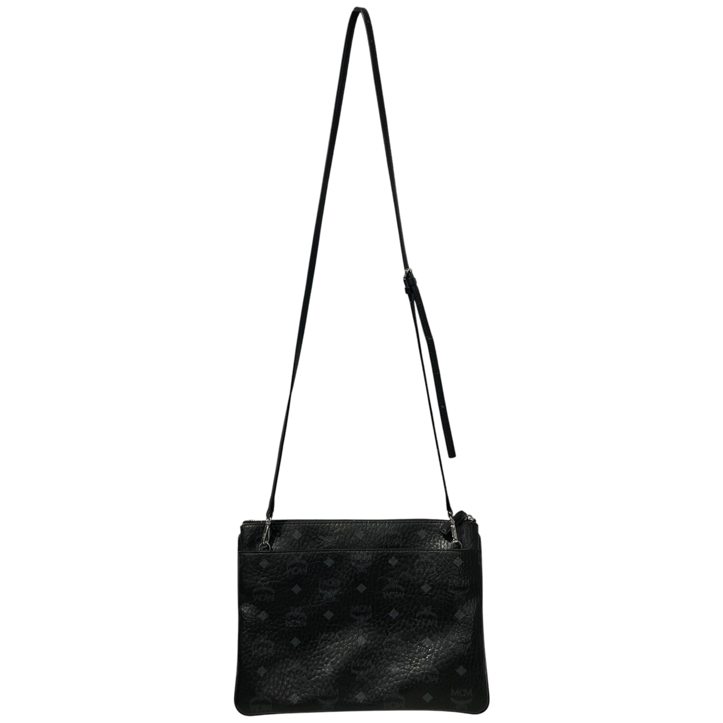 MCM/Cross Body Bag/Monogram/Leather/BLK/ view 1