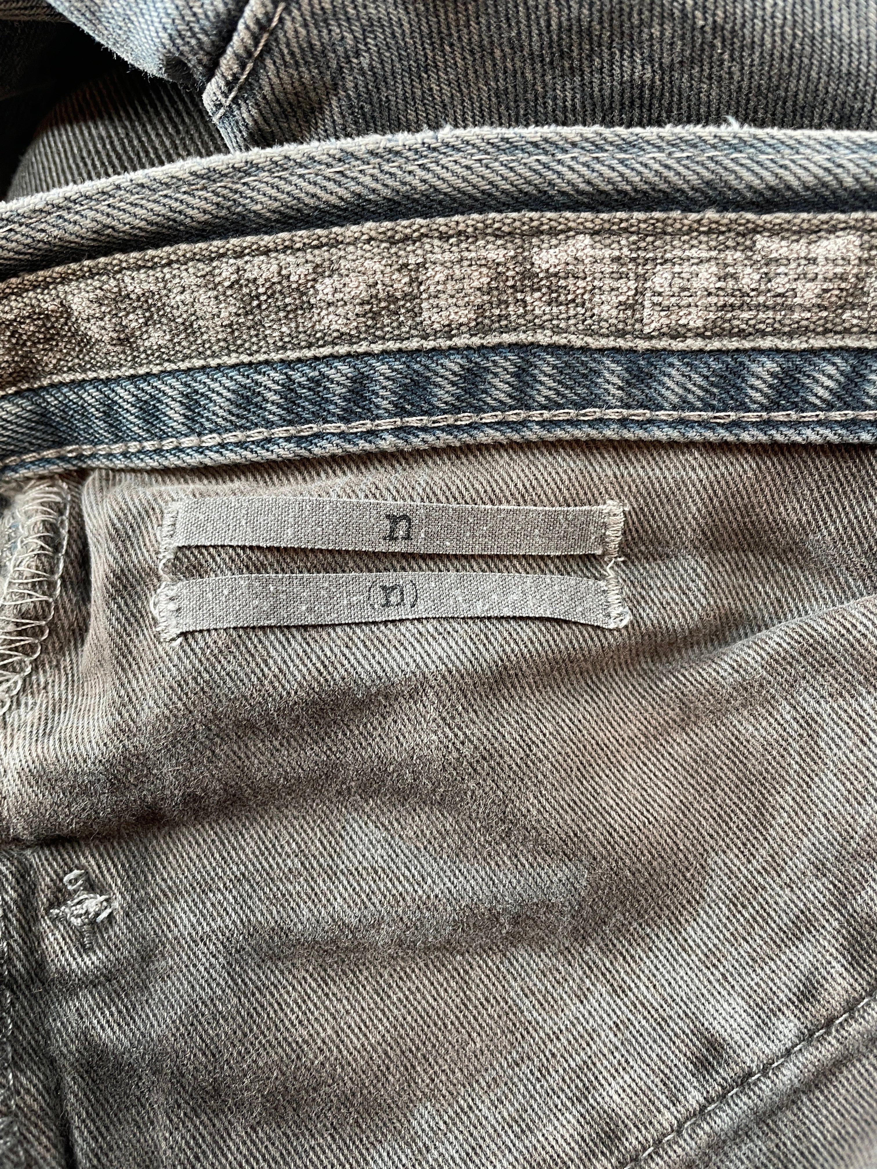 NUMBER (N)INE/Pants/4/Cotton/GRY/music note square fade view 3