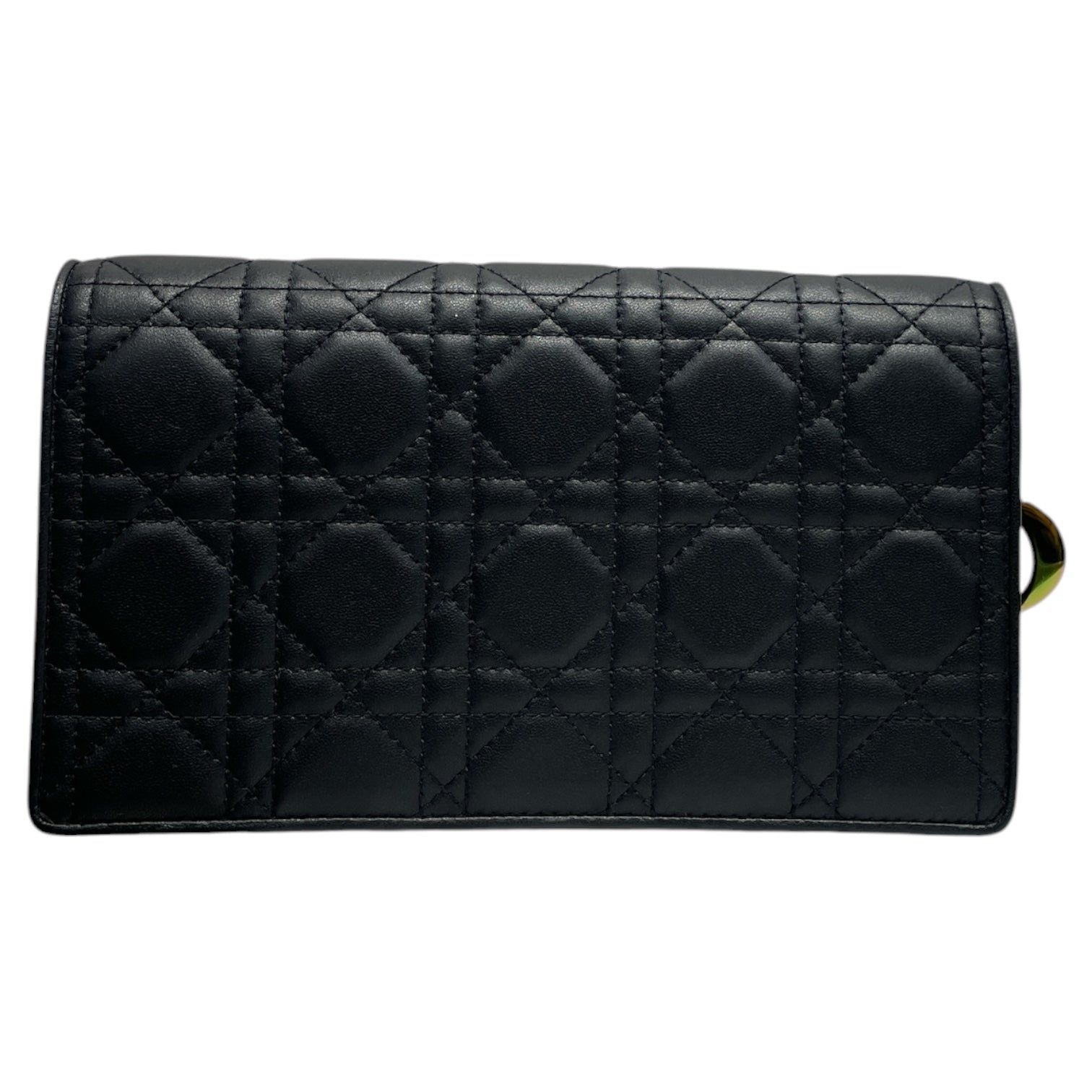 Christian Dior/Cross Body Bag/Leather/BLK/Cannage Ultra Matte Chain Bag view 1