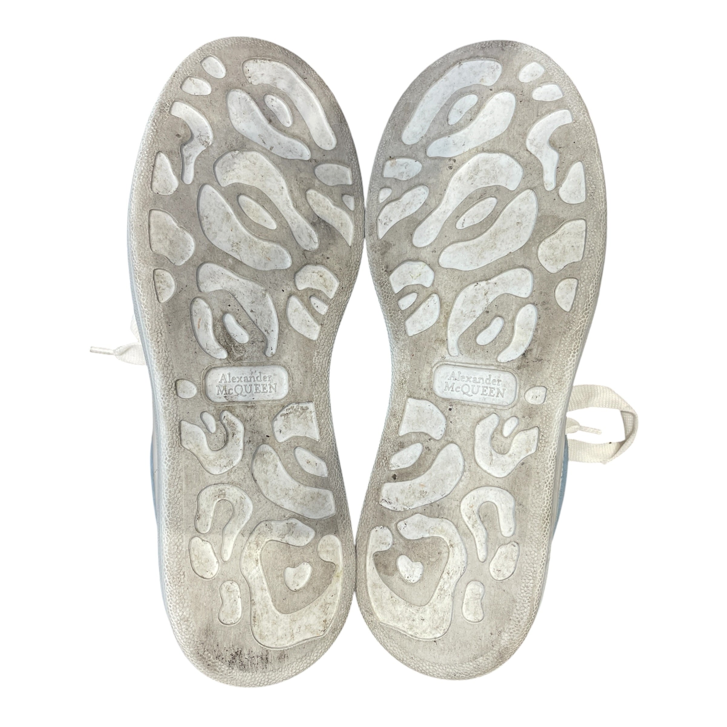 Alexander McQueen/Low-Sneakers/US 8/Leather/WHT/white/babyblue mcqueen view 5