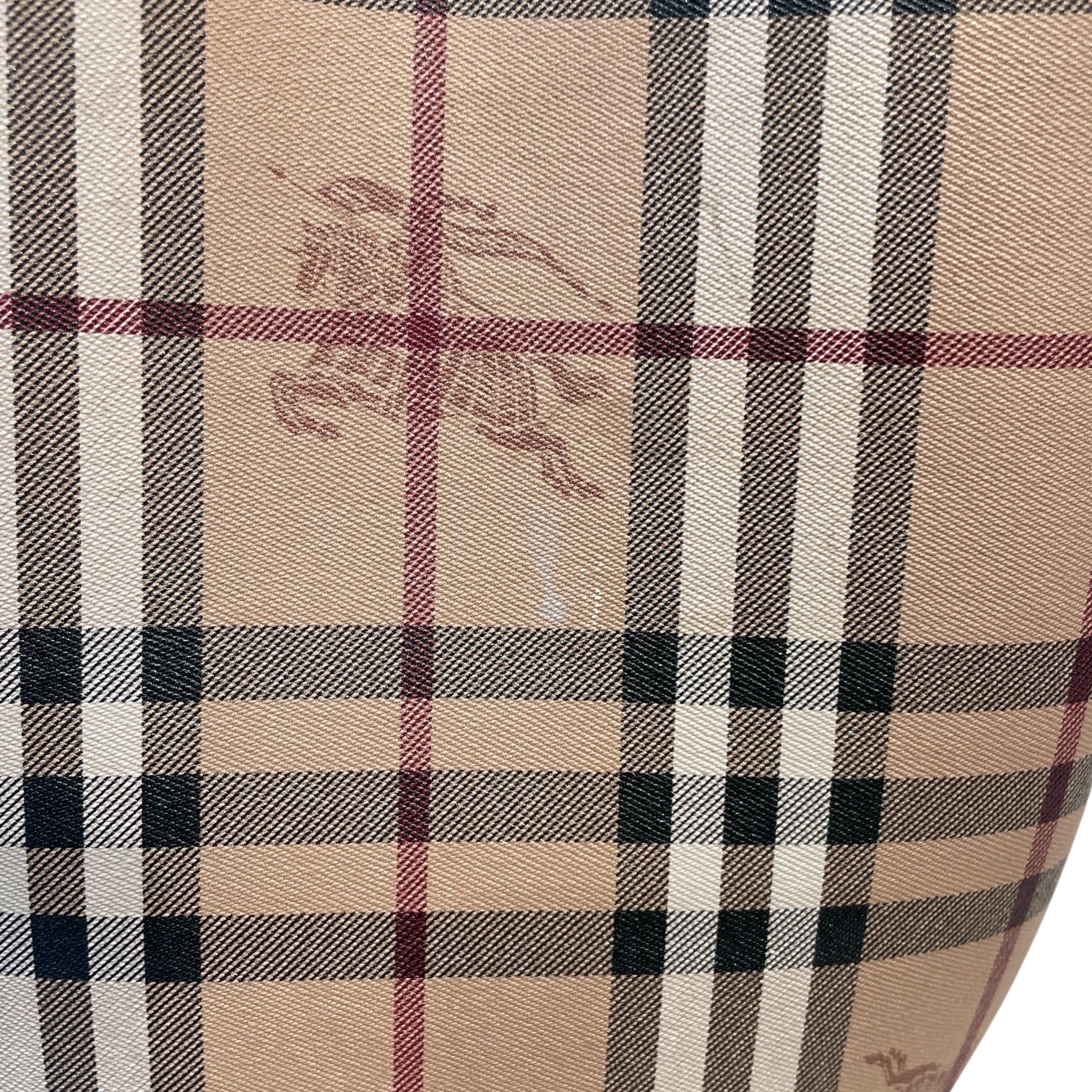 BURBERRY LONDON/Bag/Leather/KHK/NOVA CHECK LORNE BUCKET view 7