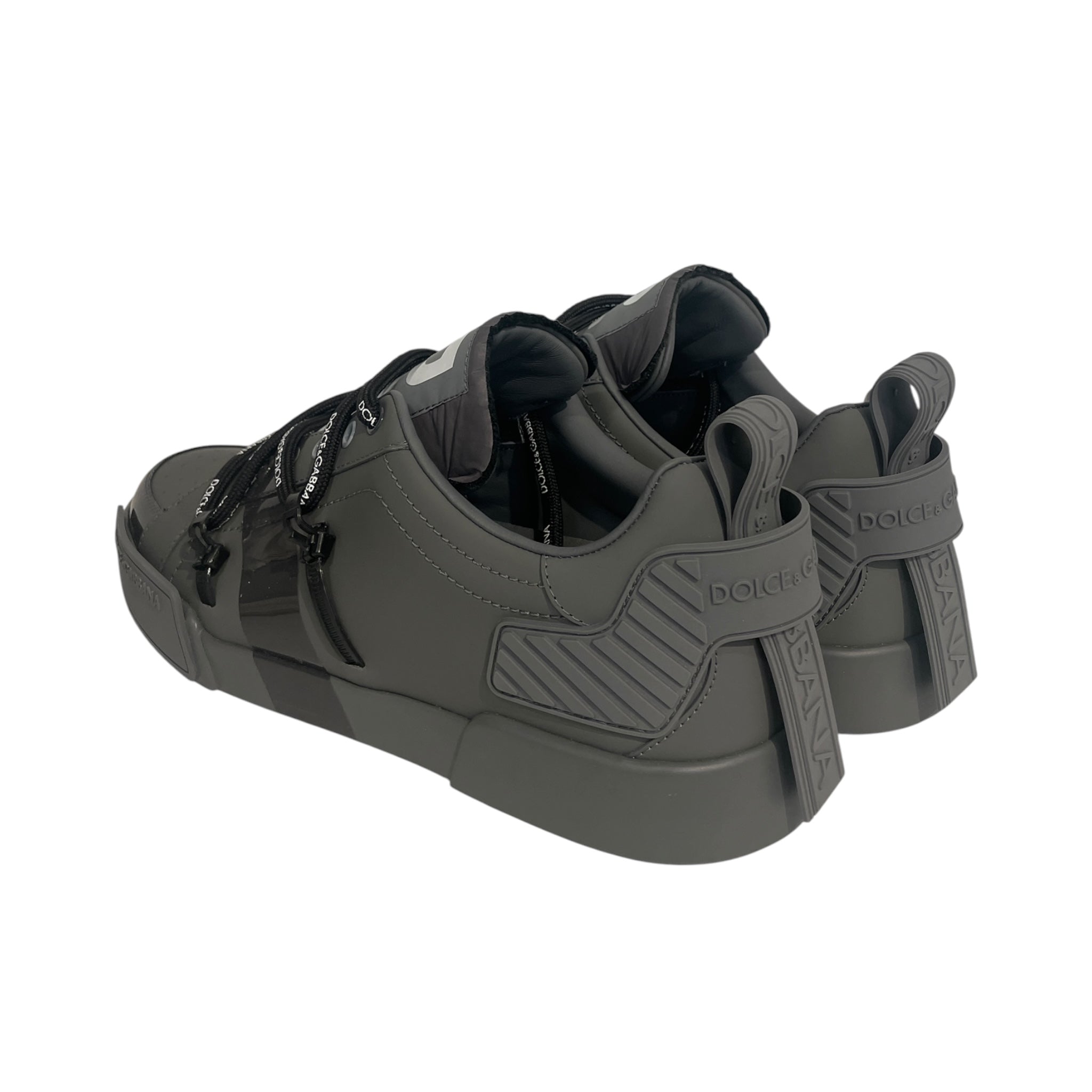 DOLCE&GABBANA/Low-Sneakers/US 9/GRY/rubber zip tie lace view 2