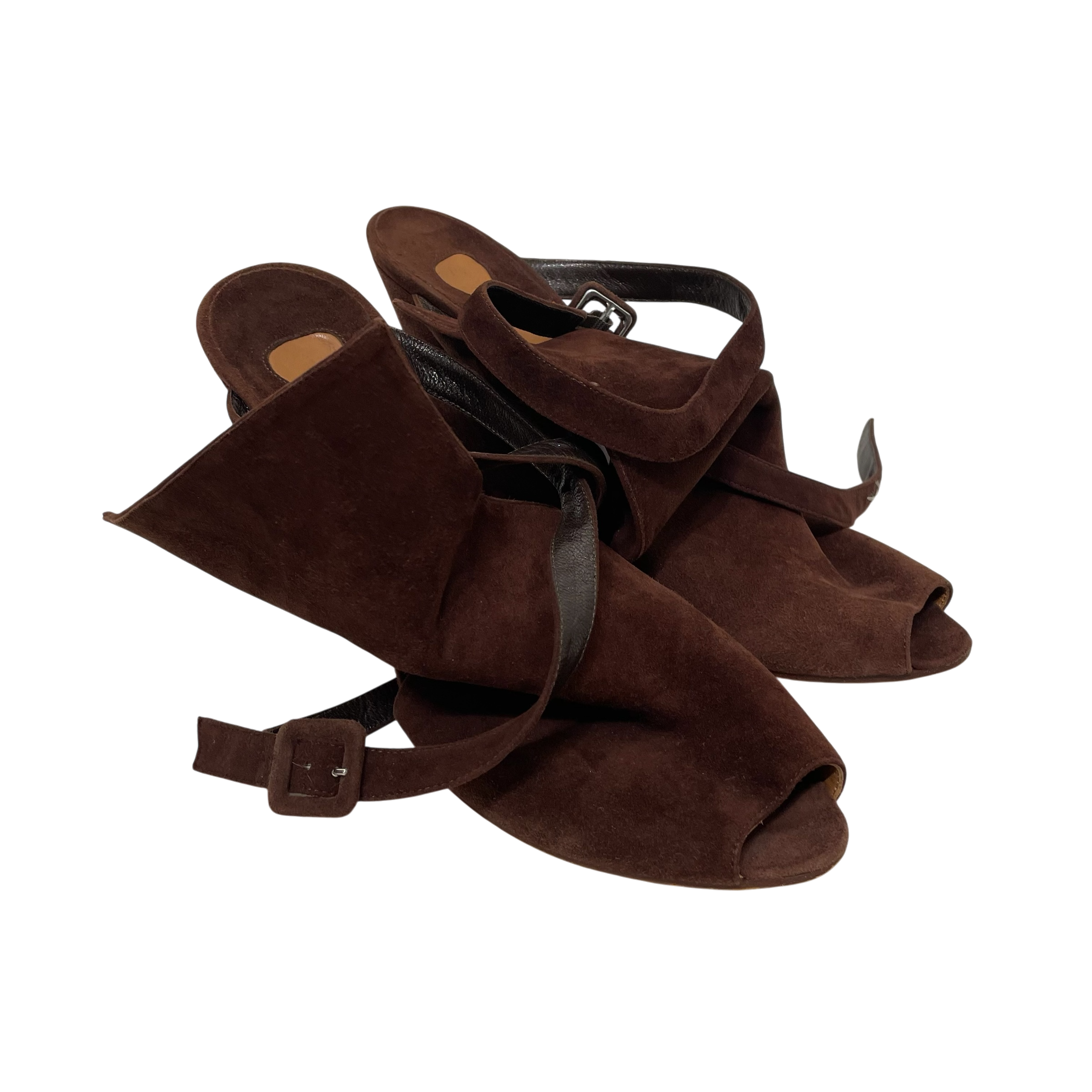 Chloe/Heels/EU 40/Suede/BRW/Brown Suede Wedges view 2