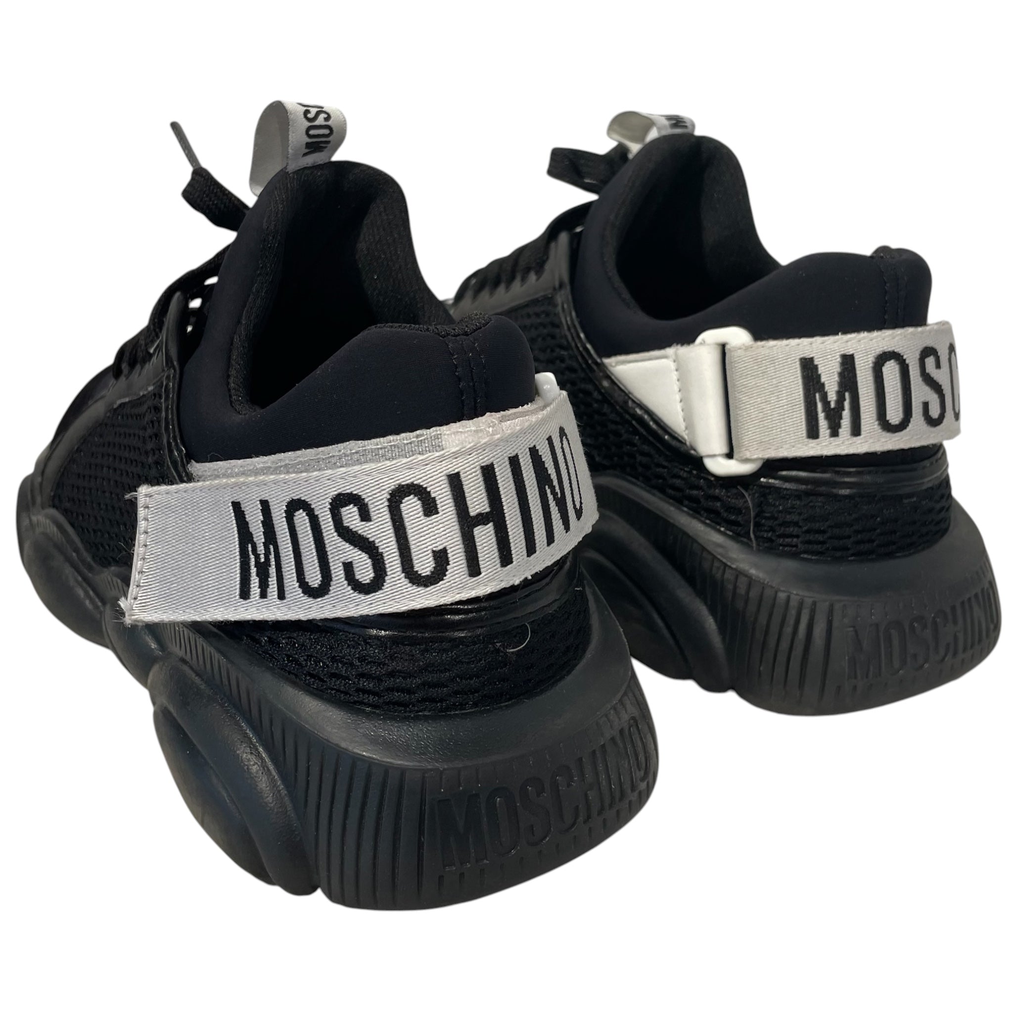 MOSCHINO/Low-Sneakers/EU 41/Cotton/BLK/ view 2
