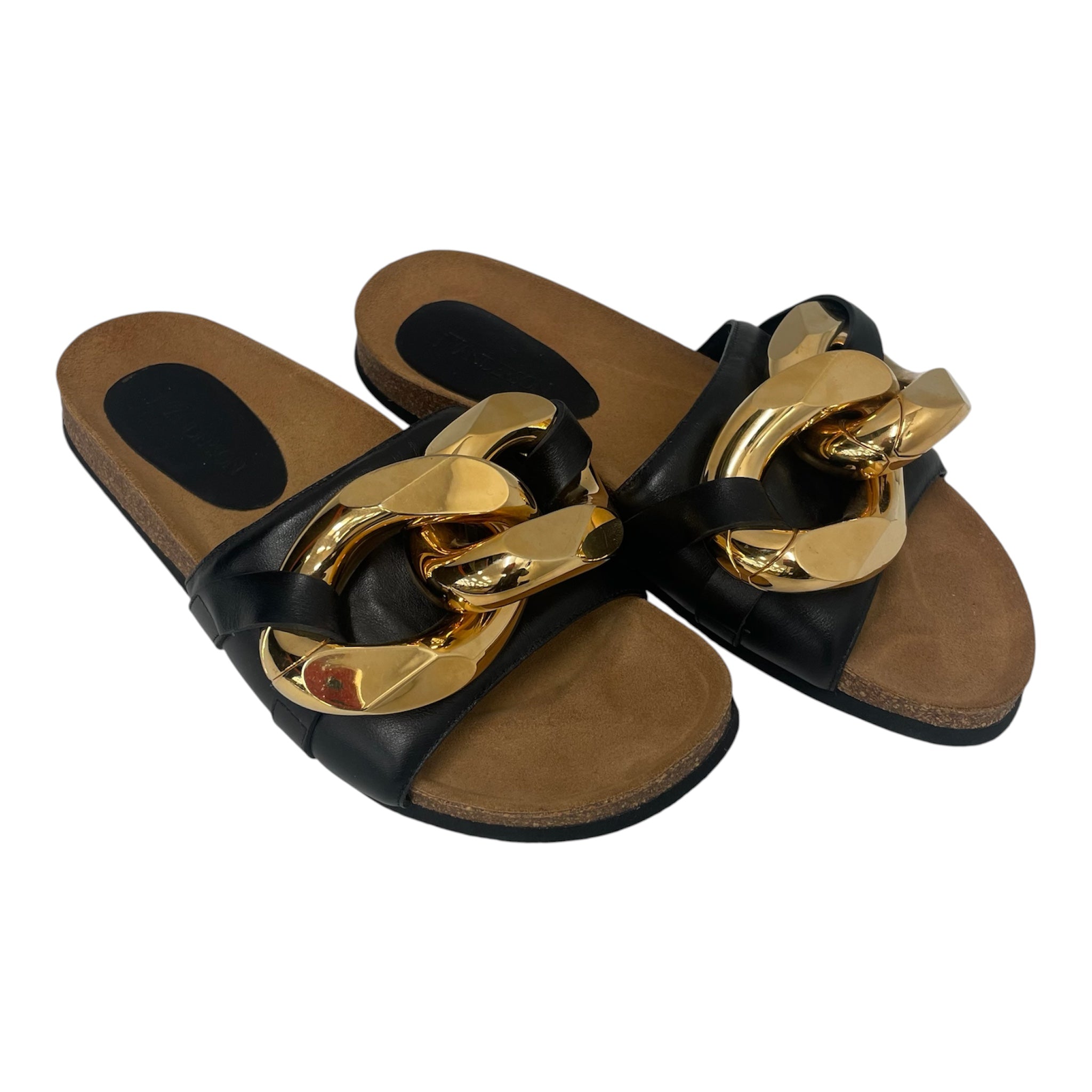 JW ANDERSON(J.W.ANDERSON)/Sandals/EU 41/BLK/GOLD CHAIN SLIDES view 1