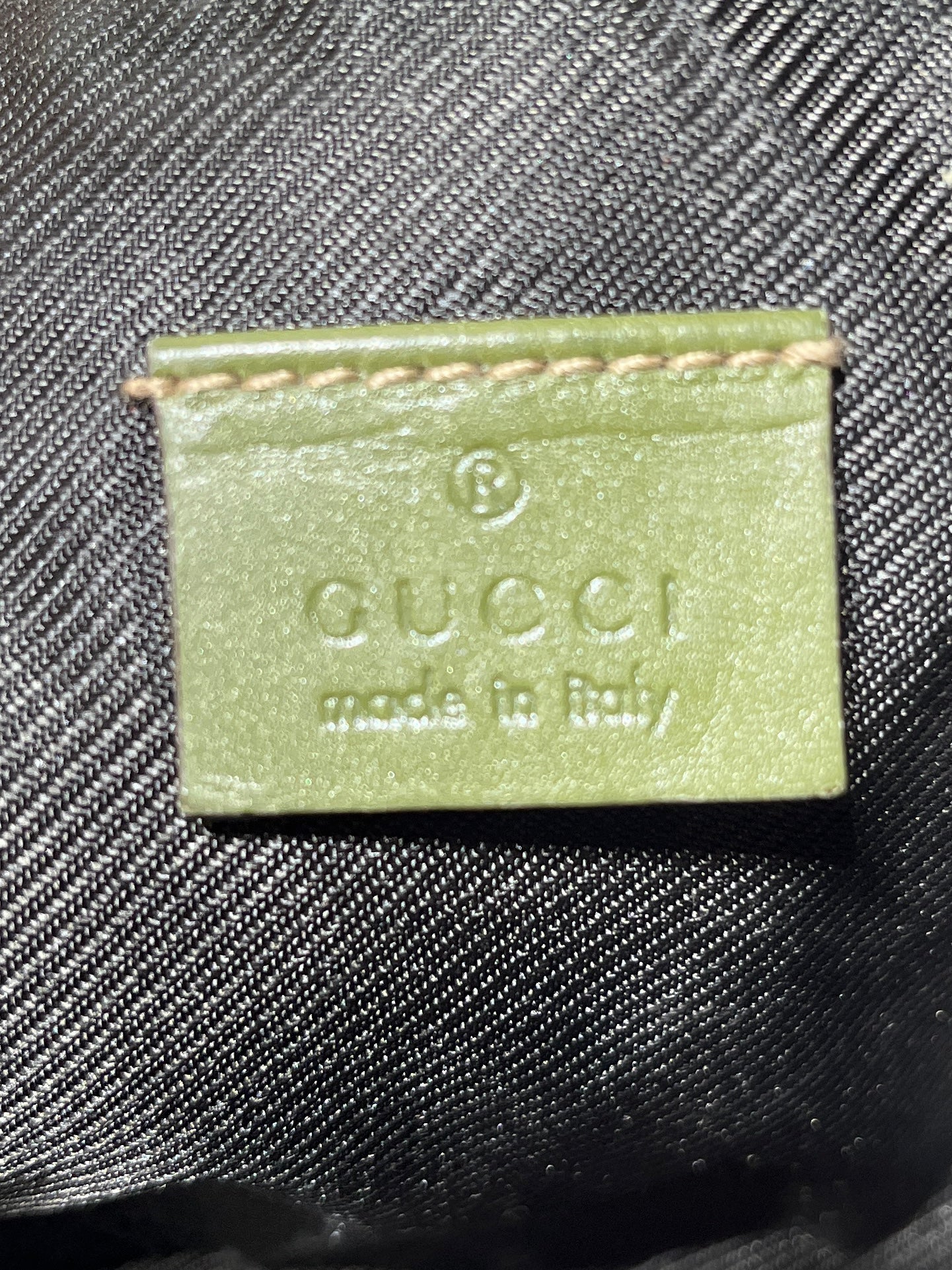 GUCCI/Clutch Bag/Monogram/Leather/GRN/MAKEUP BAG view 4