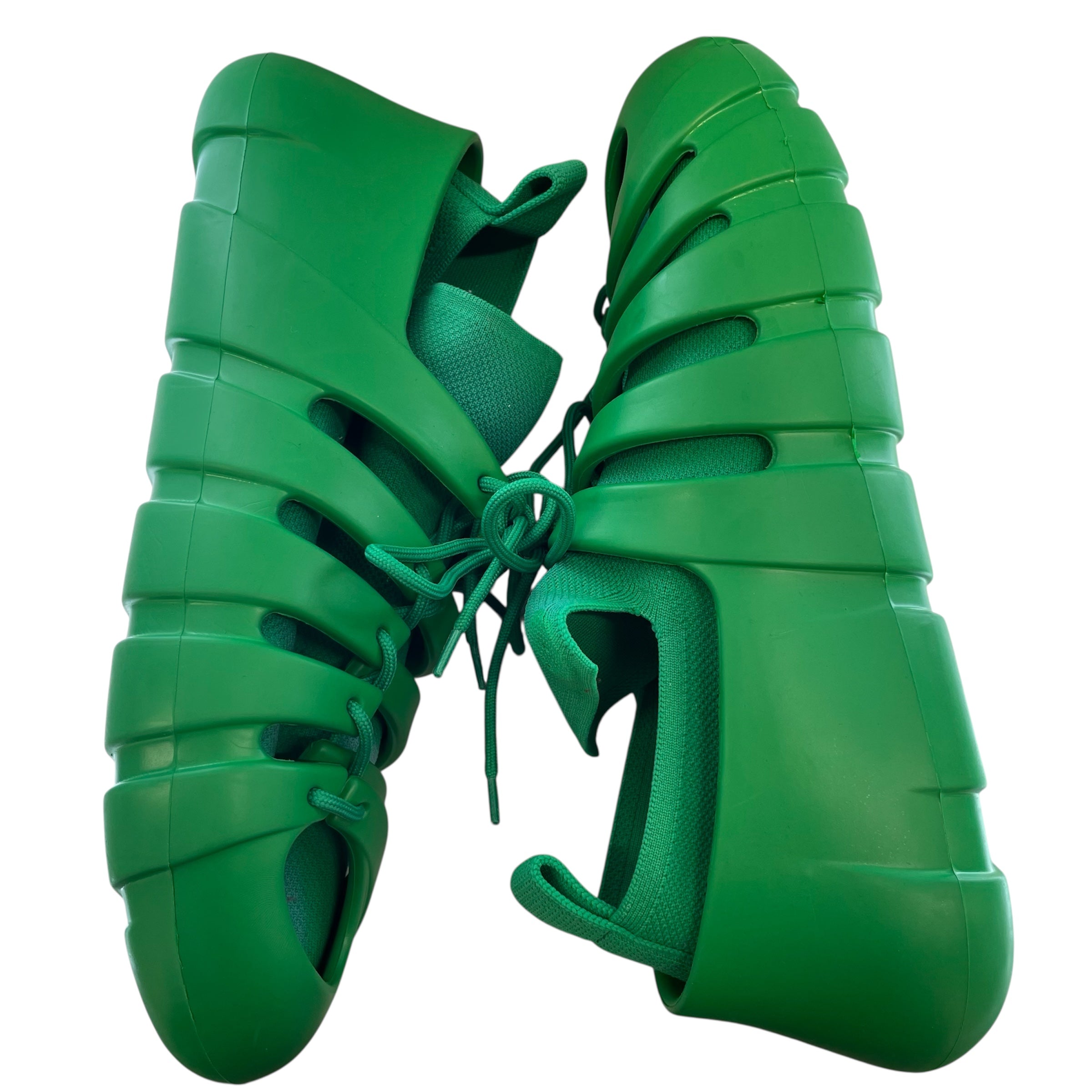 BOTTEGA VENETA/Sandals/EU 44/GRN/TECH RUBBER KNIT view 4