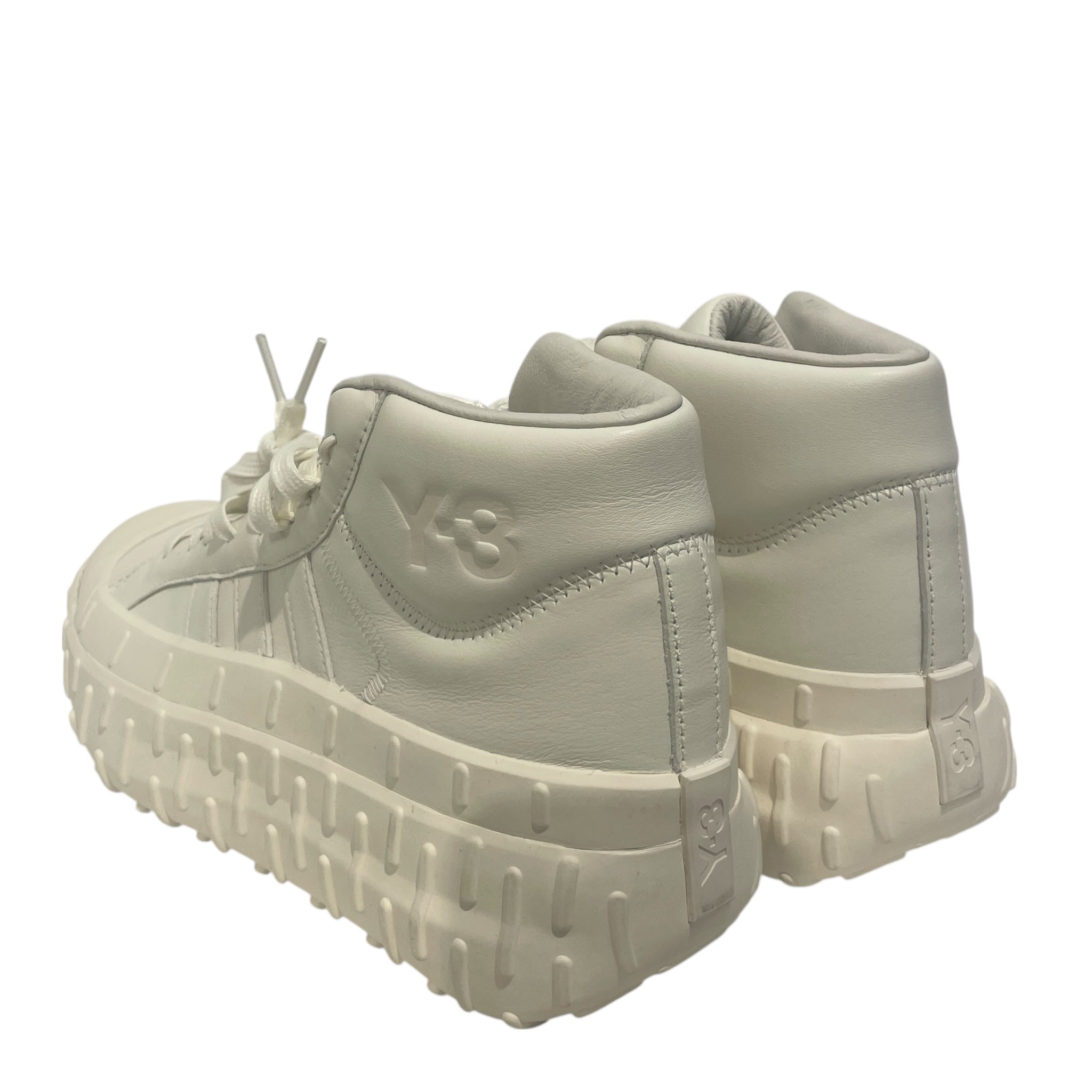 Y-3/Hi-Sneakers/US 8/Cotton/WHT/V-Tip/Y-3 GR1P OFF WHITE view 2