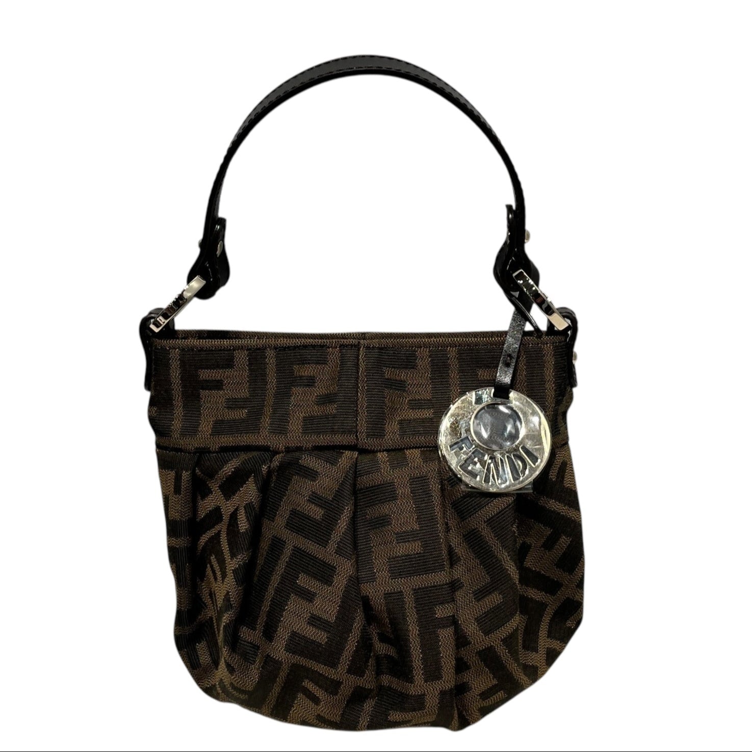 FENDI/Hand Bag/Monogram/BRW/mini chef hobo canvas view 1