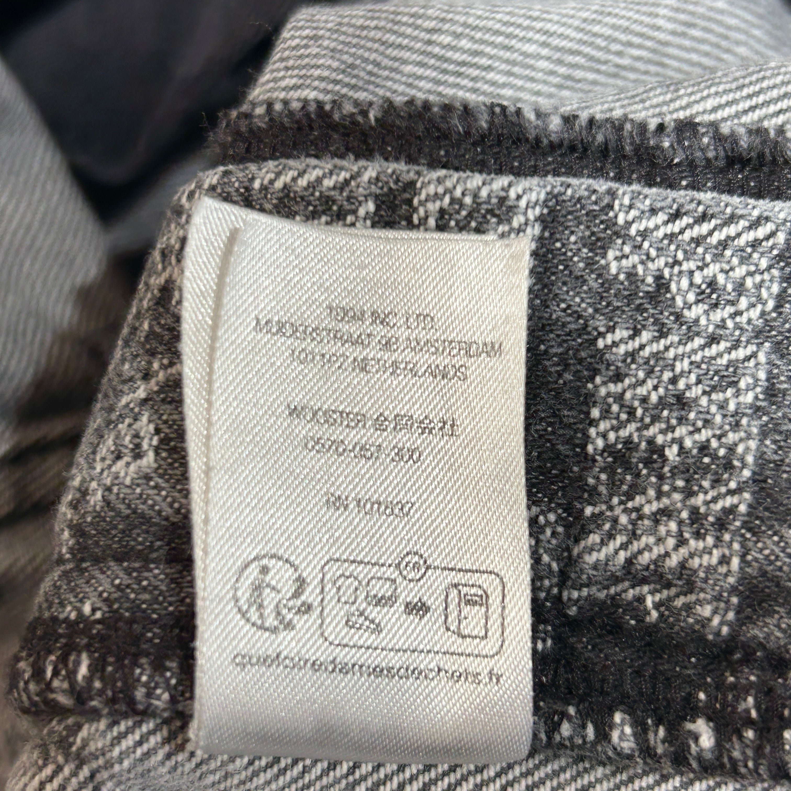 Supreme/Straight Pants/34/Denim/GRY/trademark jacquard baggy jean view 5