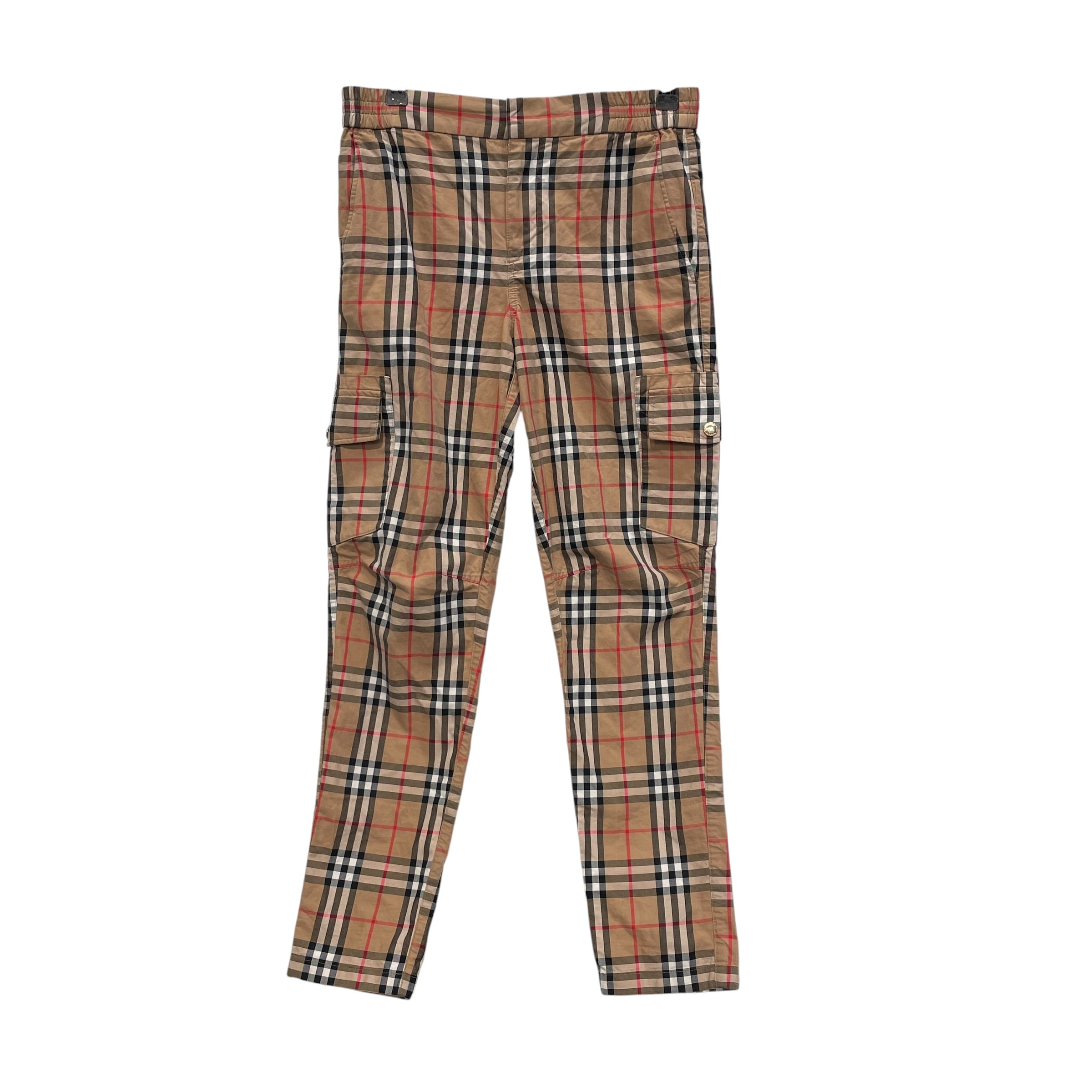 BURBERRY/Bottoms/14/Hombre Check/Cotton/BEG/CARGO POCKET BOTH LEG view 1