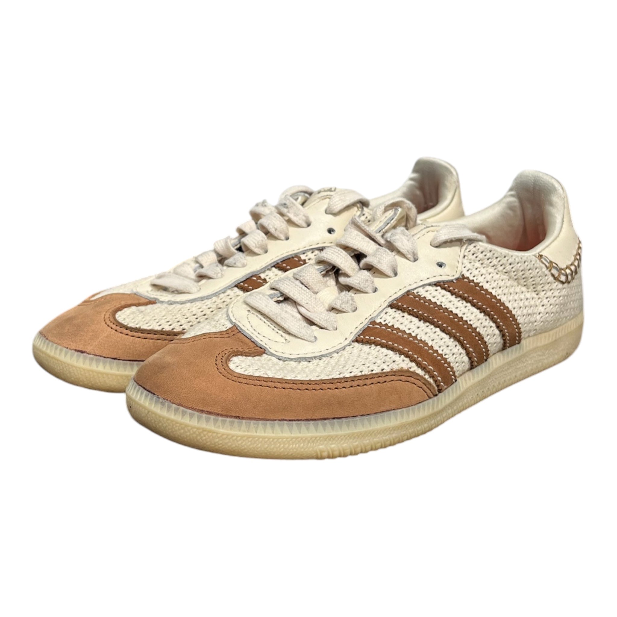 adidas/WALES BONNER/Low-Sneakers/US 5/Leather/CRM/SAMBA CRM WHT BRWN view 1