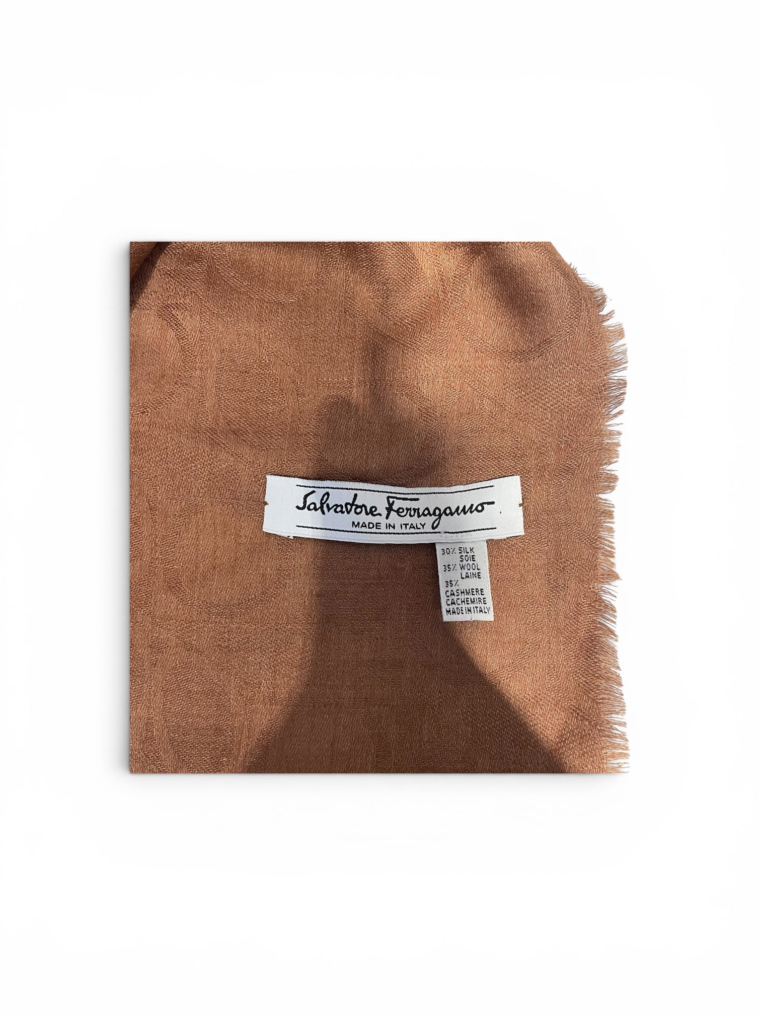 Salvatore Ferragamo/Scarf/Silk/BRW/L's/Logo view 2