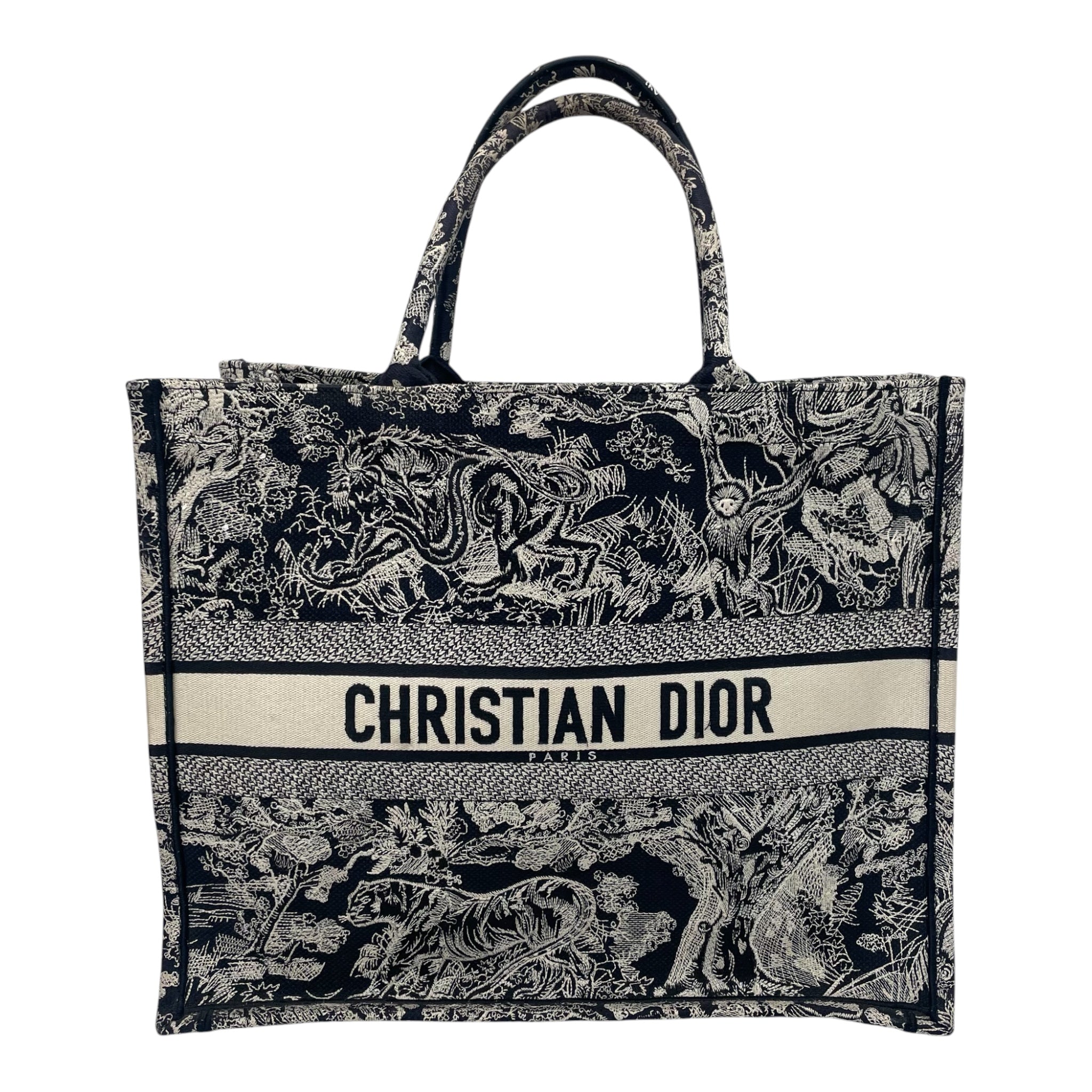 Christian Dior/Tote Bag/All Over Print/NVY/MEDIUMBOOKTOTE view 1