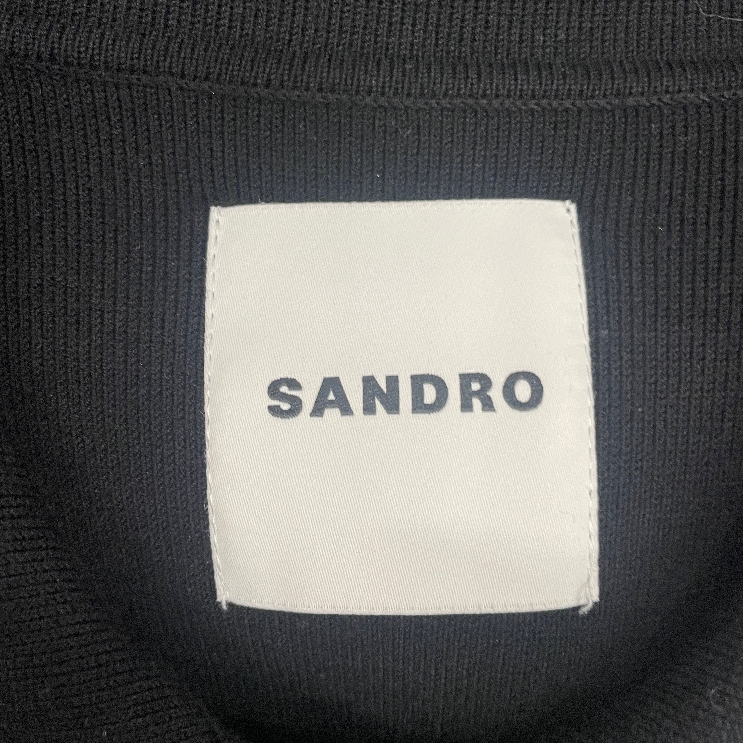 sandro/Jacket/0/BLK/HAYLO CONTRAST TRIM view 3
