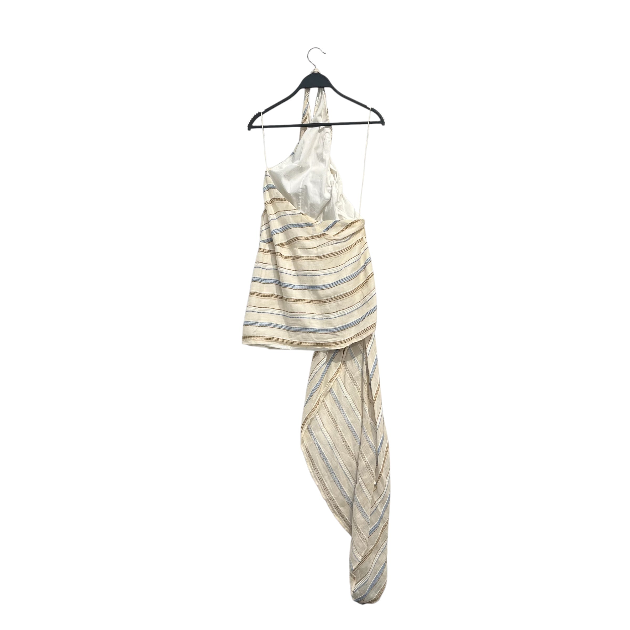 JACQUEMUS/SL Blouse/38/Stripe/Cotton/KHK/LINEN BLEND-HALTER KNECK view 2