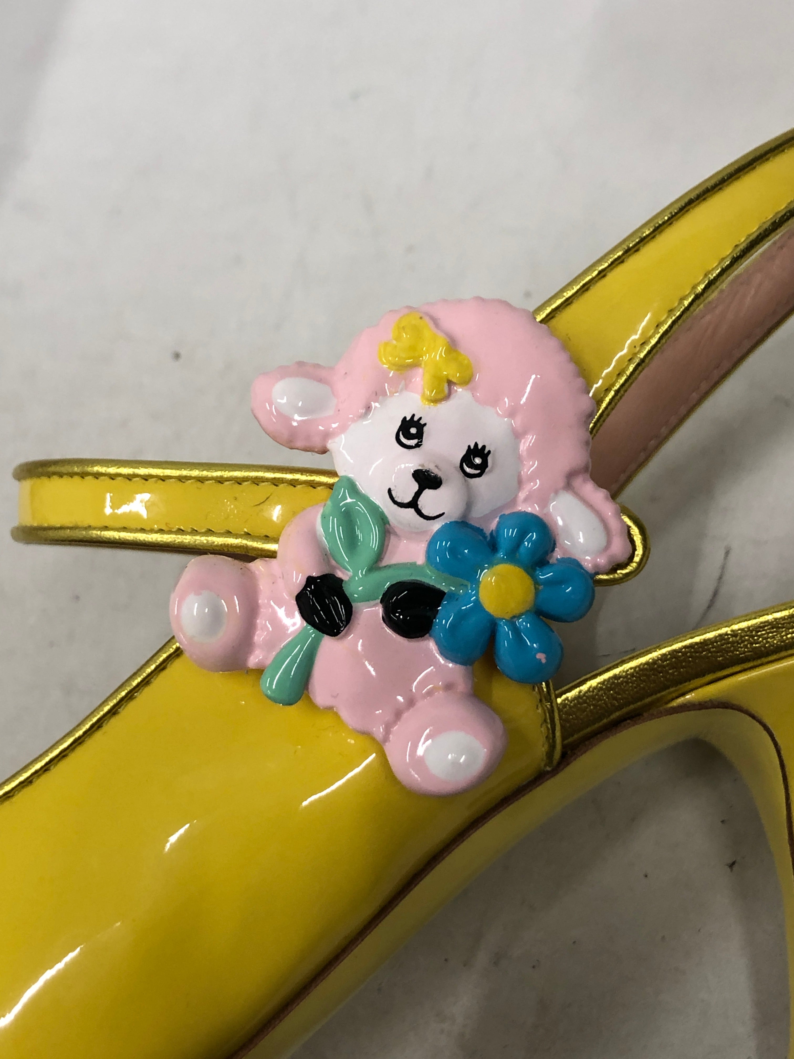 MOSCHINO/Heels/EU 38/Leather/YEL/little animals- jeremy scott view 5