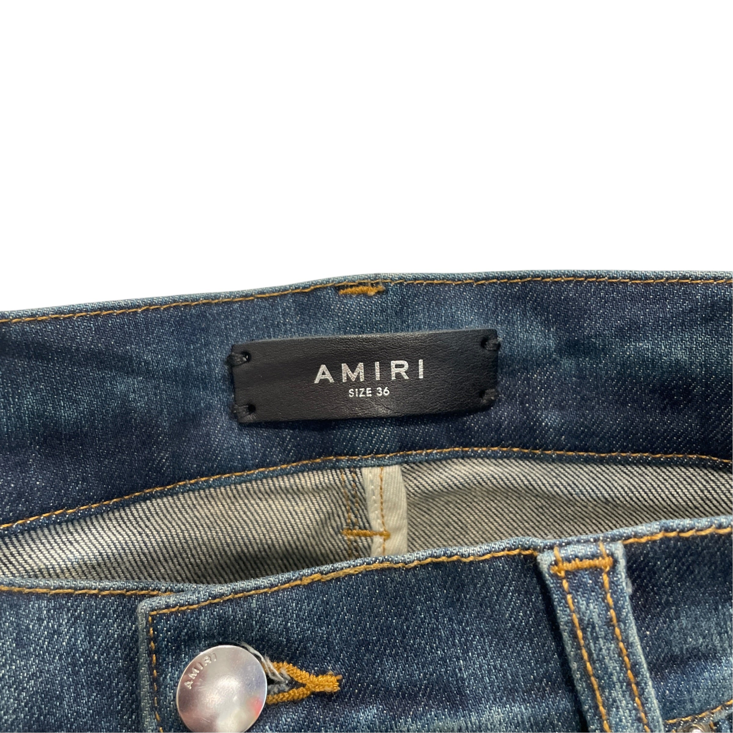 AMIRI/Pants/36/Cotton/BLU/MX1 ORANGE view 2