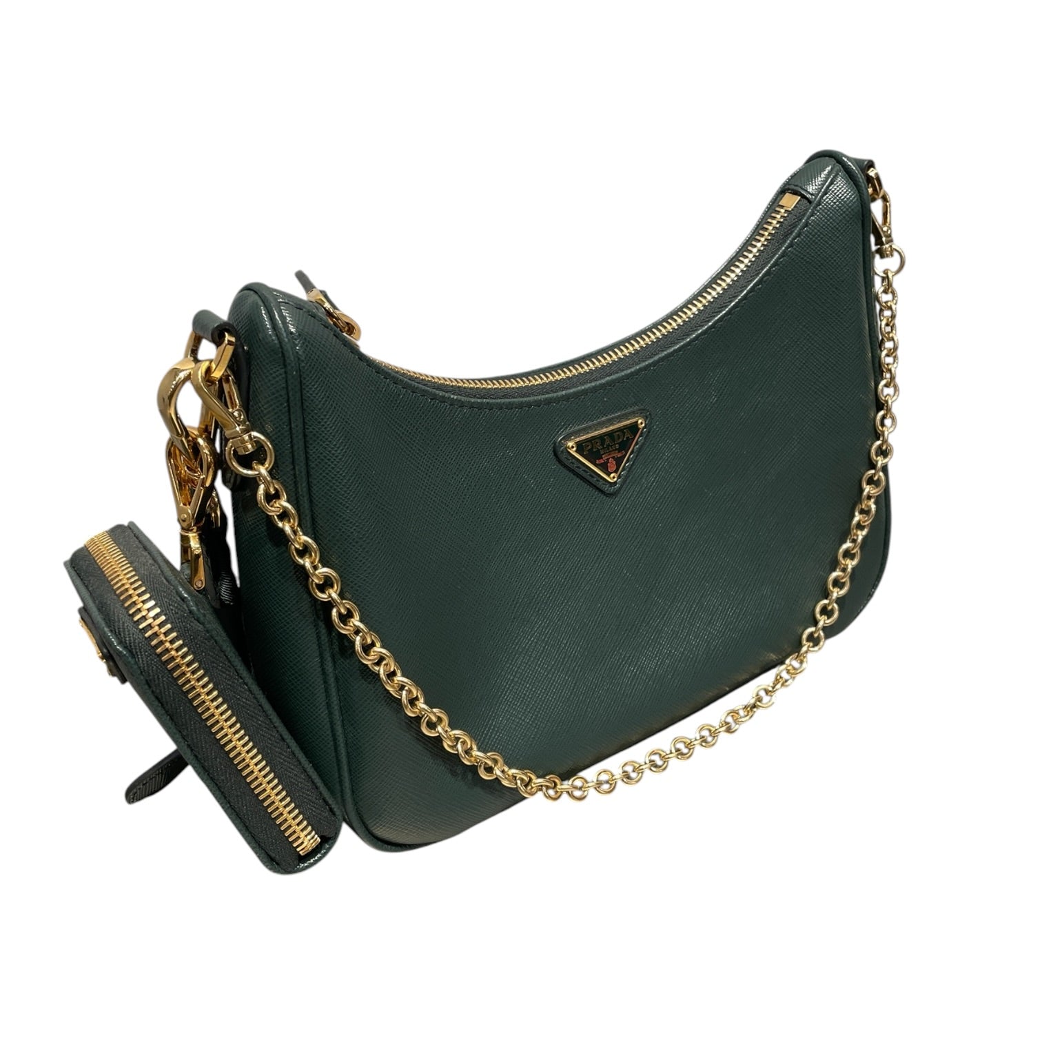 PRADA/Cross Body Bag/Nylon/GRN/Re-Edition 2005 Saffiano view 6