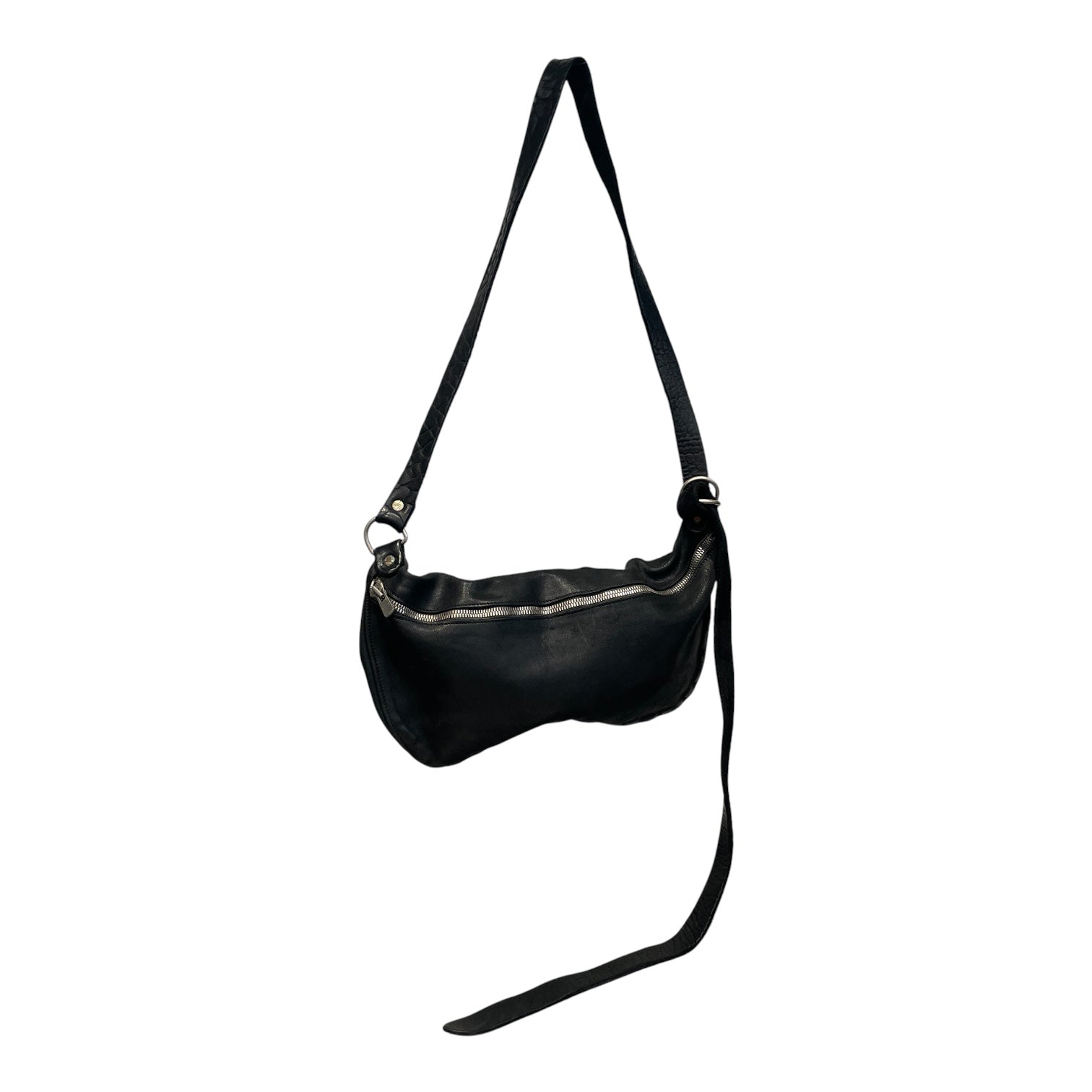 GUIDI/Fanny Pack/Leather/BLK/ADJUSTABLE STRAP view 1