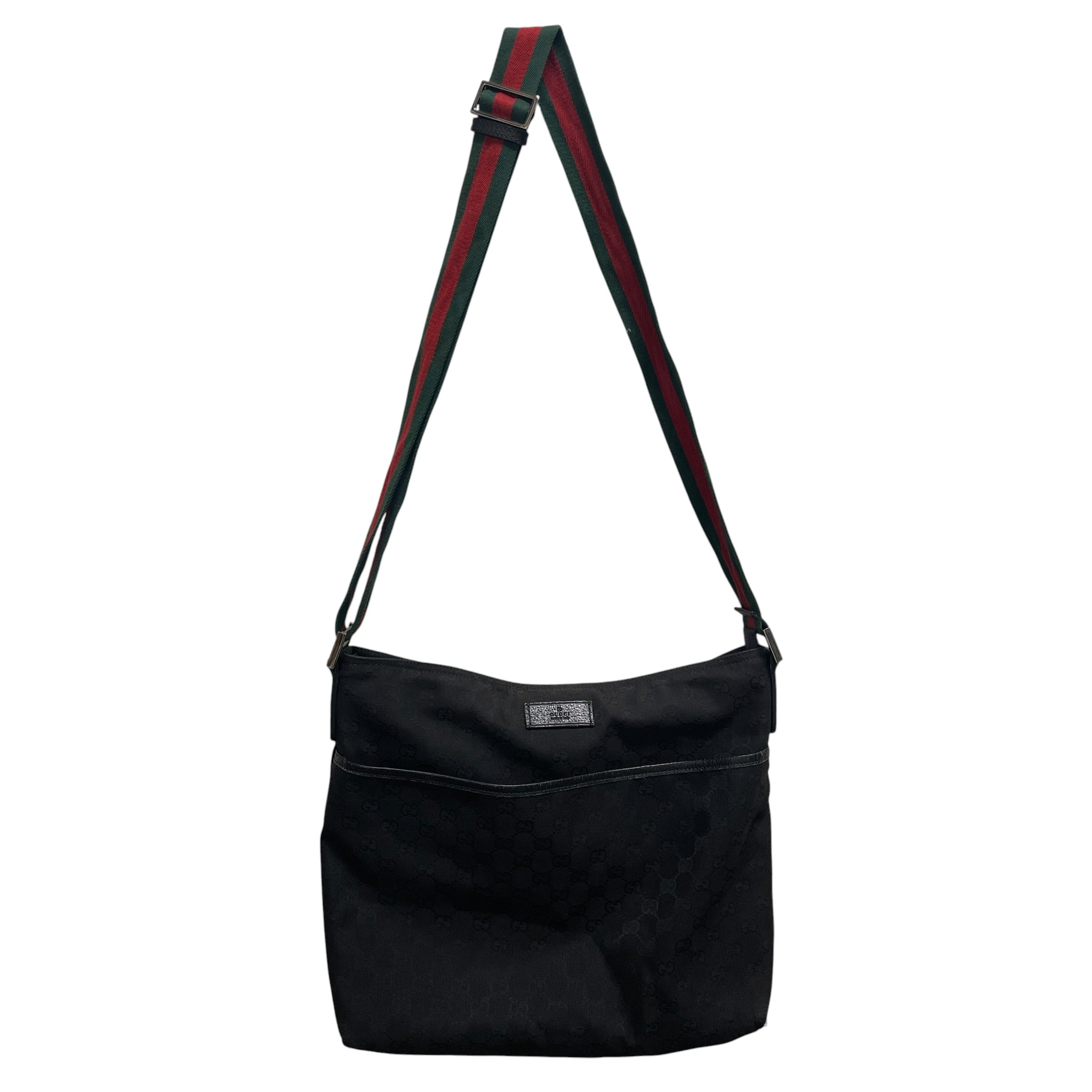 GUCCI/Cross Body Bag/Monogram/Cotton/BLK/R2DVT2X view 1