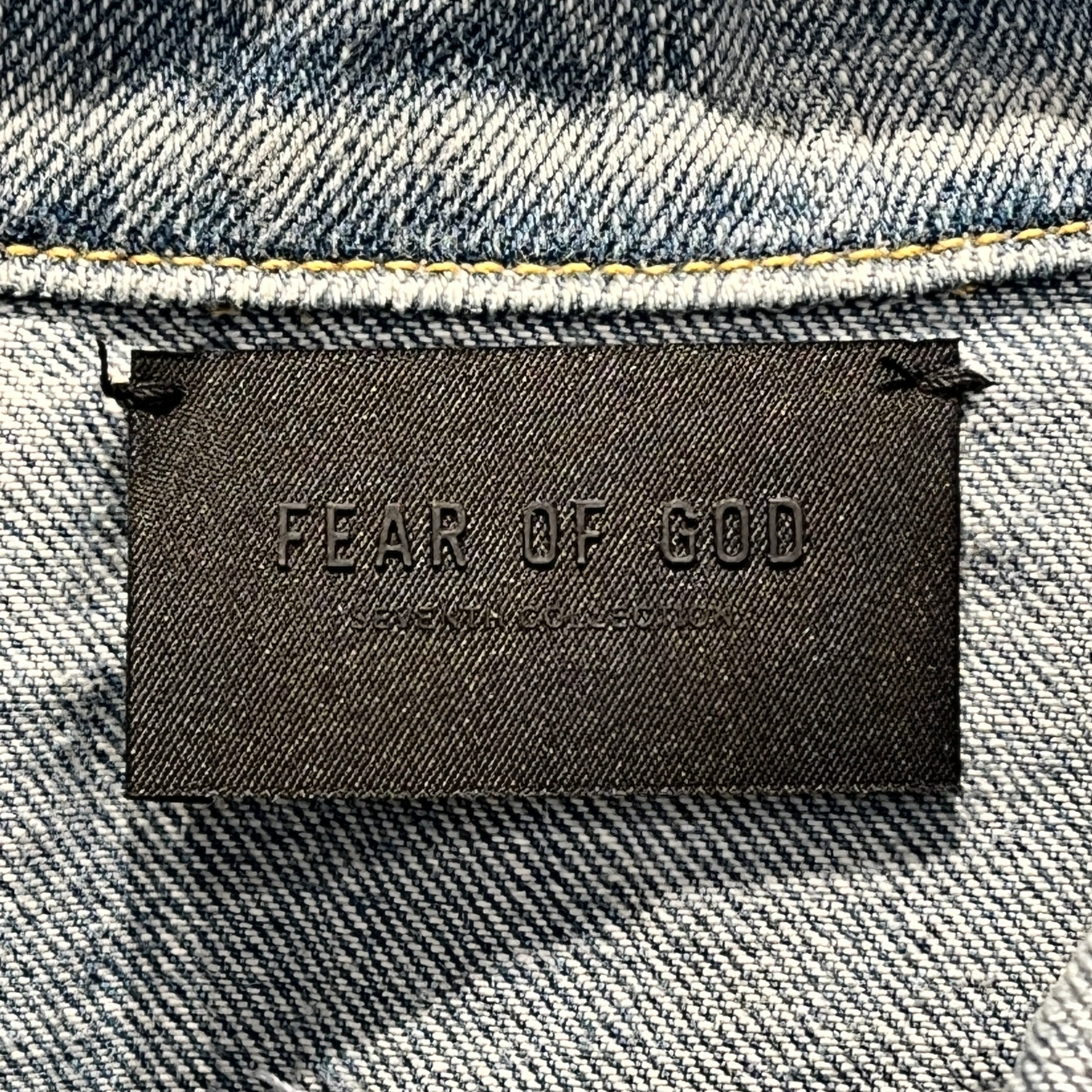 FEAR OF GOD/Denim Jkt/S/Denim/BLU/7TH COLLECTION TRUCKER JACKET view 3