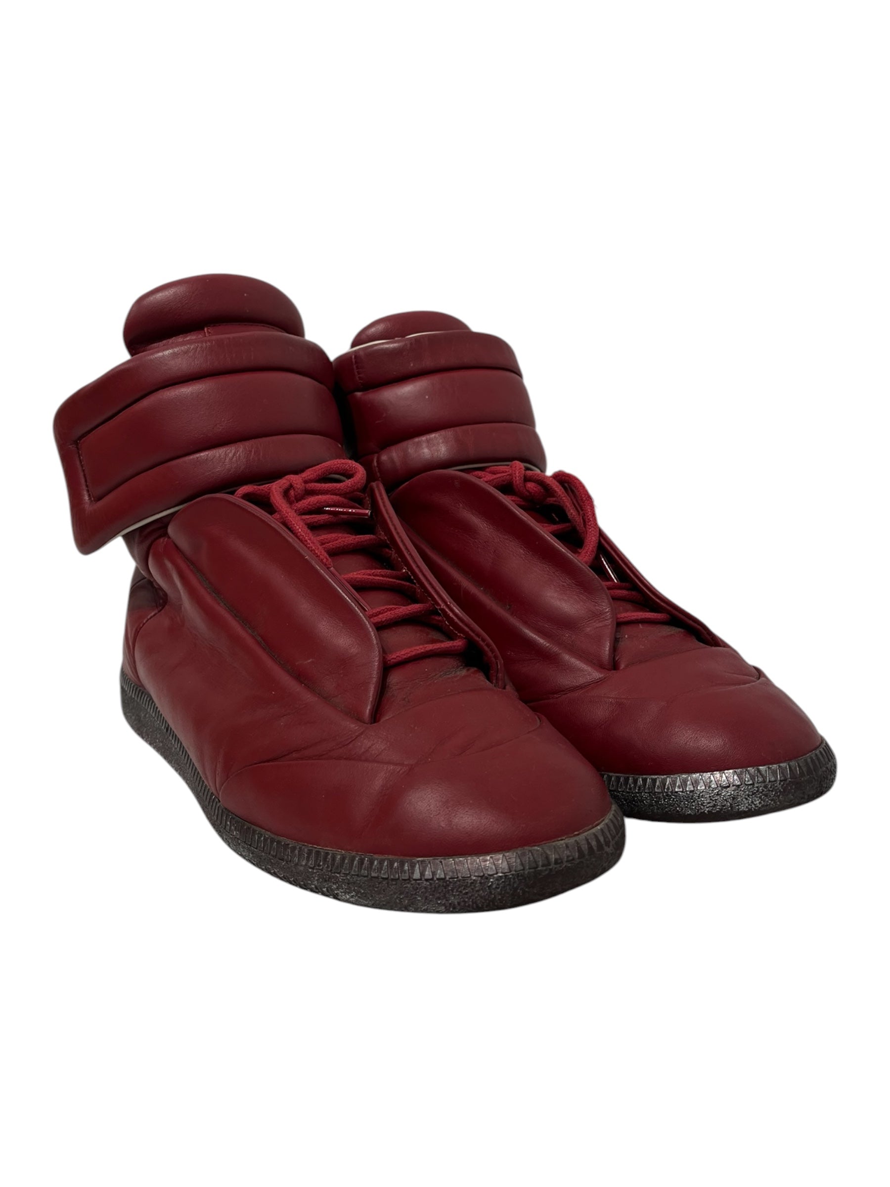 Maison Margiela/Hi-Sneakers/EU 43/Leather/RED/FUTURE HI TOP RED view 1