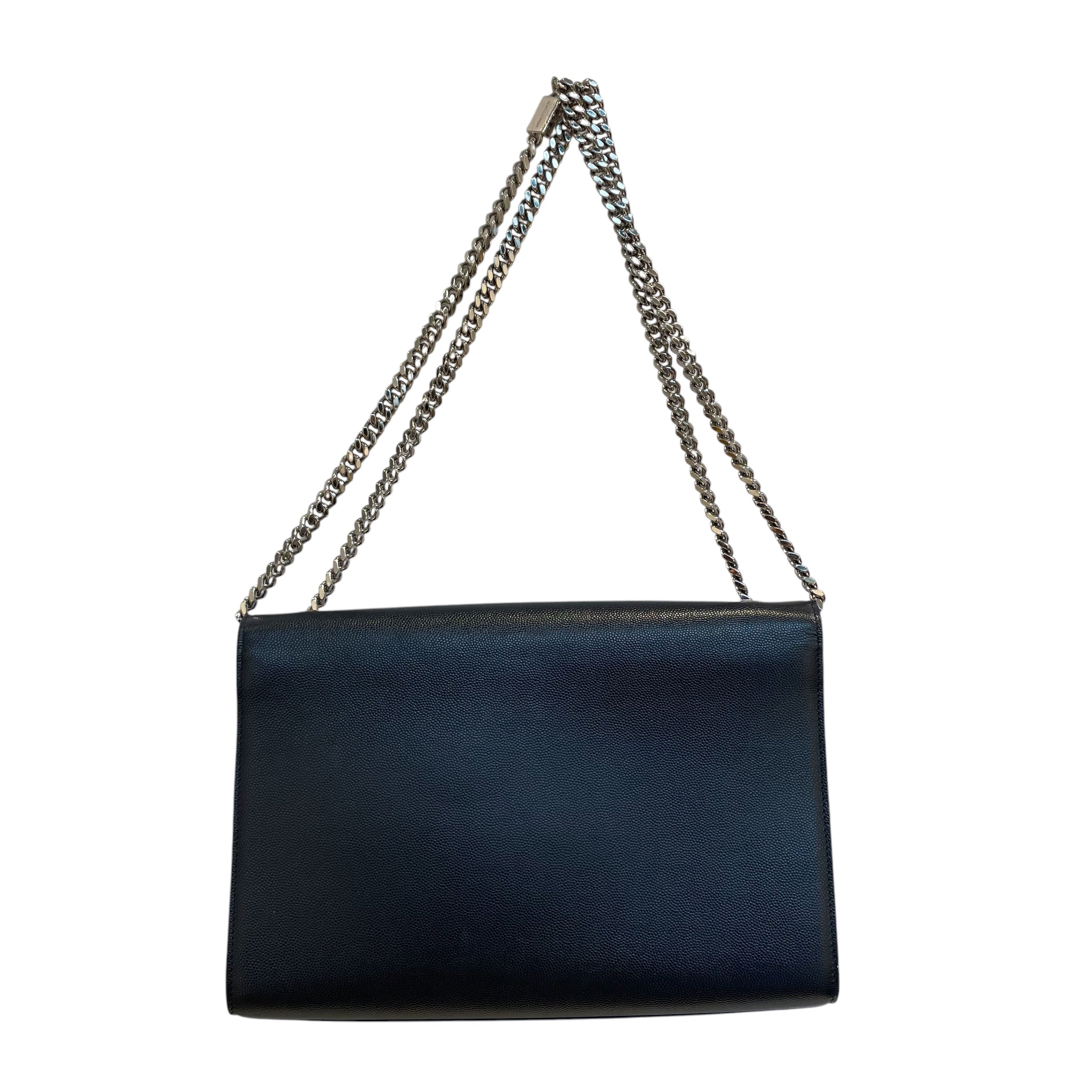 SAINT LAURENT/Hand Bag/Leather/NVY/ysl kate view 3